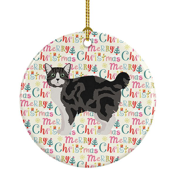 Buy this Manx #1 Cat Christmas Ceramic Ornament