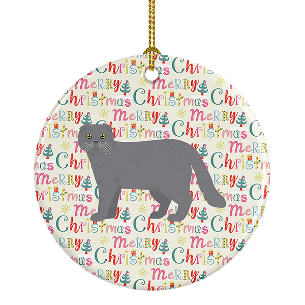 Buy this Scottish Fold #1 Cat Christmas Ceramic Ornament