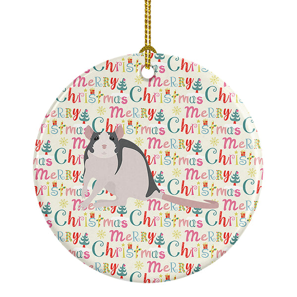 Buy this Husky Rat Christmas Ceramic Ornament