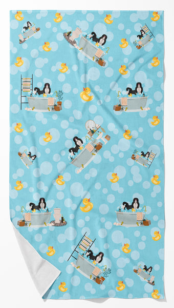 Buy this Black and White Shih Tzu Bath Towel Large