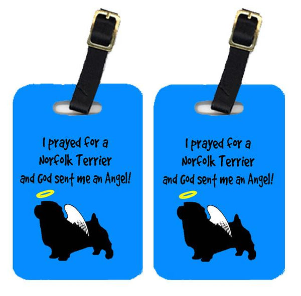 Pair of 2 Norfolk Terrier Luggage Tags by Caroline's Treasures