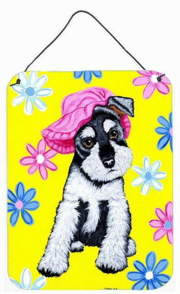 Spring Cutie Schnauzer Wall or Door Hanging Prints AMB1331DS1216 by Caroline's Treasures