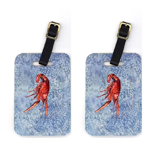 Pair of Crawfish Luggage Tags by Caroline's Treasures