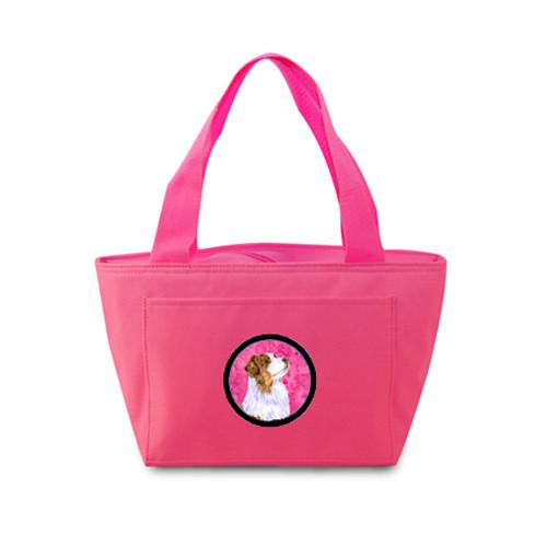 Pink Australian Shepherd  Lunch Bag or Doggie Bag LH9363PK