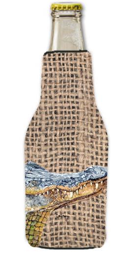 Alligator  Longneck Beer Beverage Insulator Hugger with Zipper by Caroline's Treasures