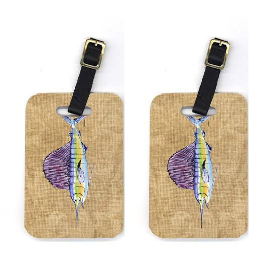 Pair of Swordfish Luggage Tags by Caroline's Treasures