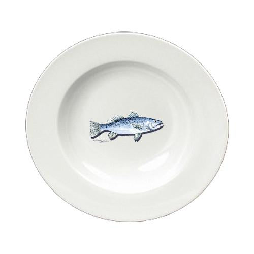 Fish Speckled Trout Ceramic - Bowl Round 8.25 inch 8496-SBW by Caroline's Treasures