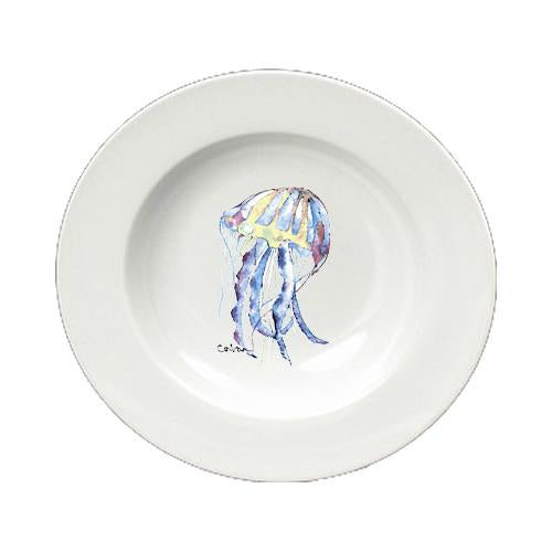 Jellyfish Round Ceramic White Soup Bowl 8682-SBW-825 by Caroline's Treasures