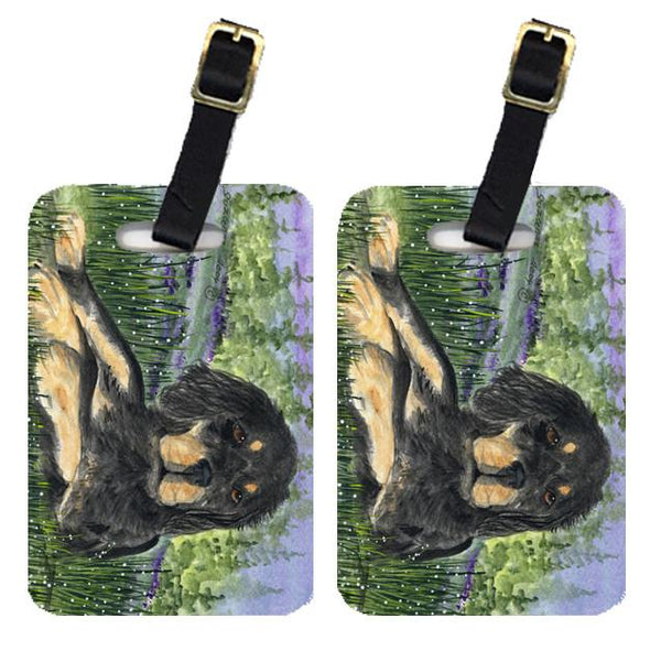 Pair of 2 Gordon Setter Luggage Tags by Caroline's Treasures