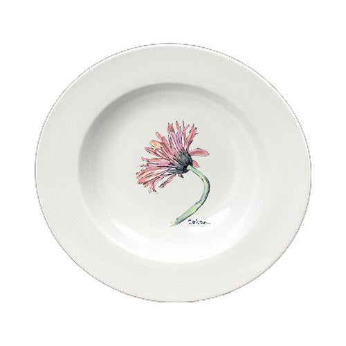 Flower - Gerber Daisy Round Ceramic White Soup Bowl 8853-SBW-825 by Caroline's Treasures