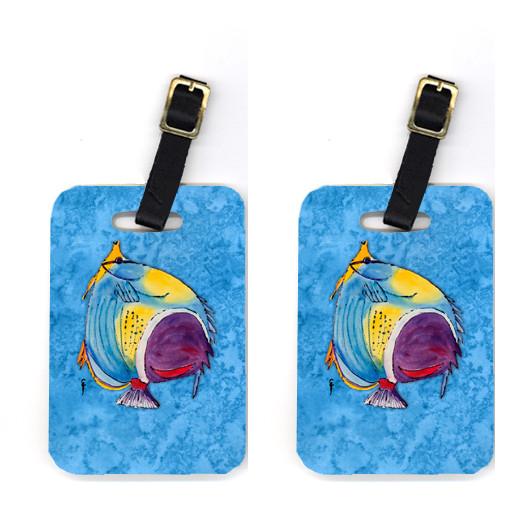 Pair of Tropical Fish Luggage Tags by Caroline's Treasures