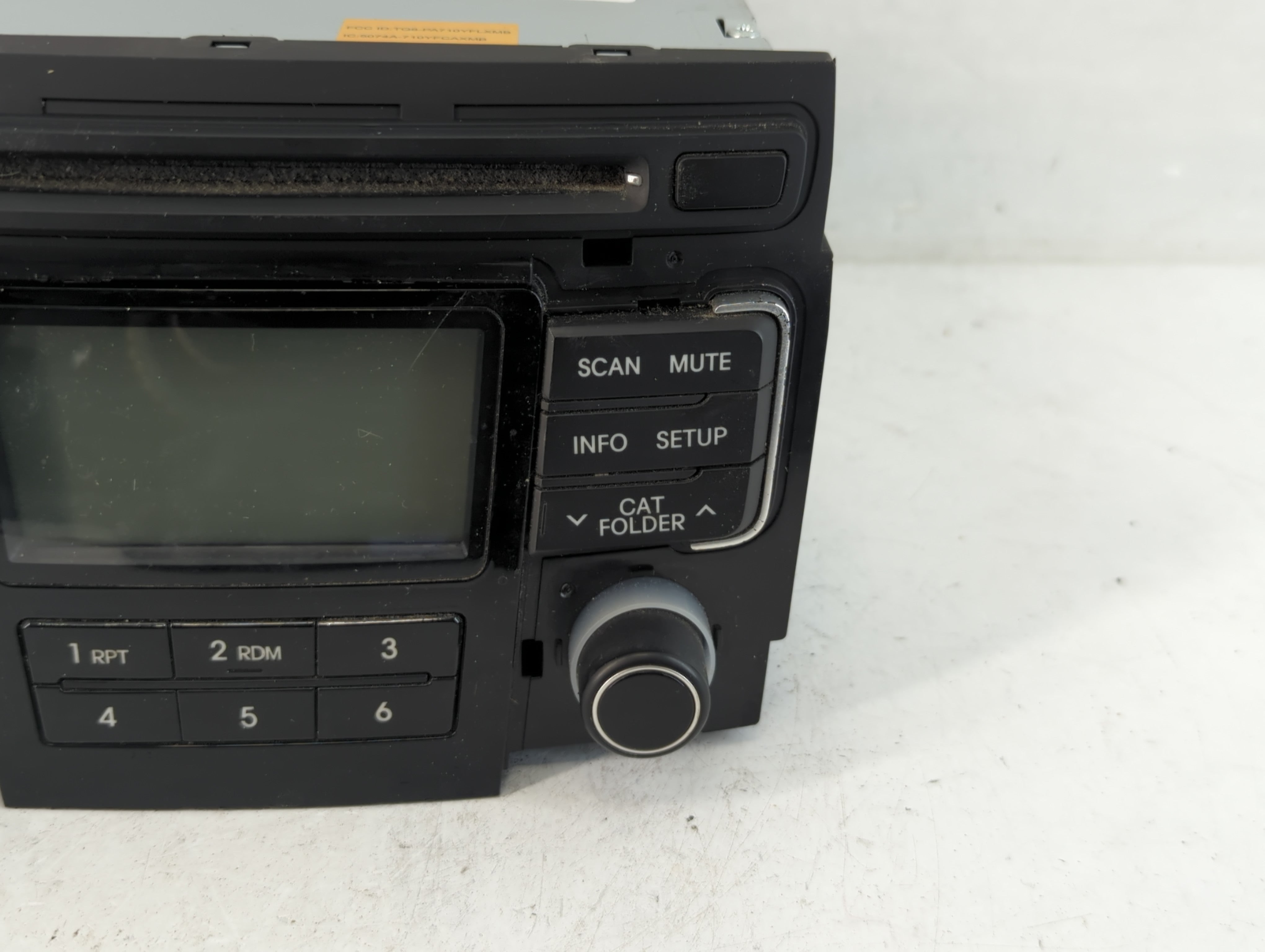 2011 Hyundai Sonata Radio AM FM Cd Player Receiver Replacement P/N:96180-3Q000 Fits OEM Used Auto Parts - Oemusedautoparts1.com