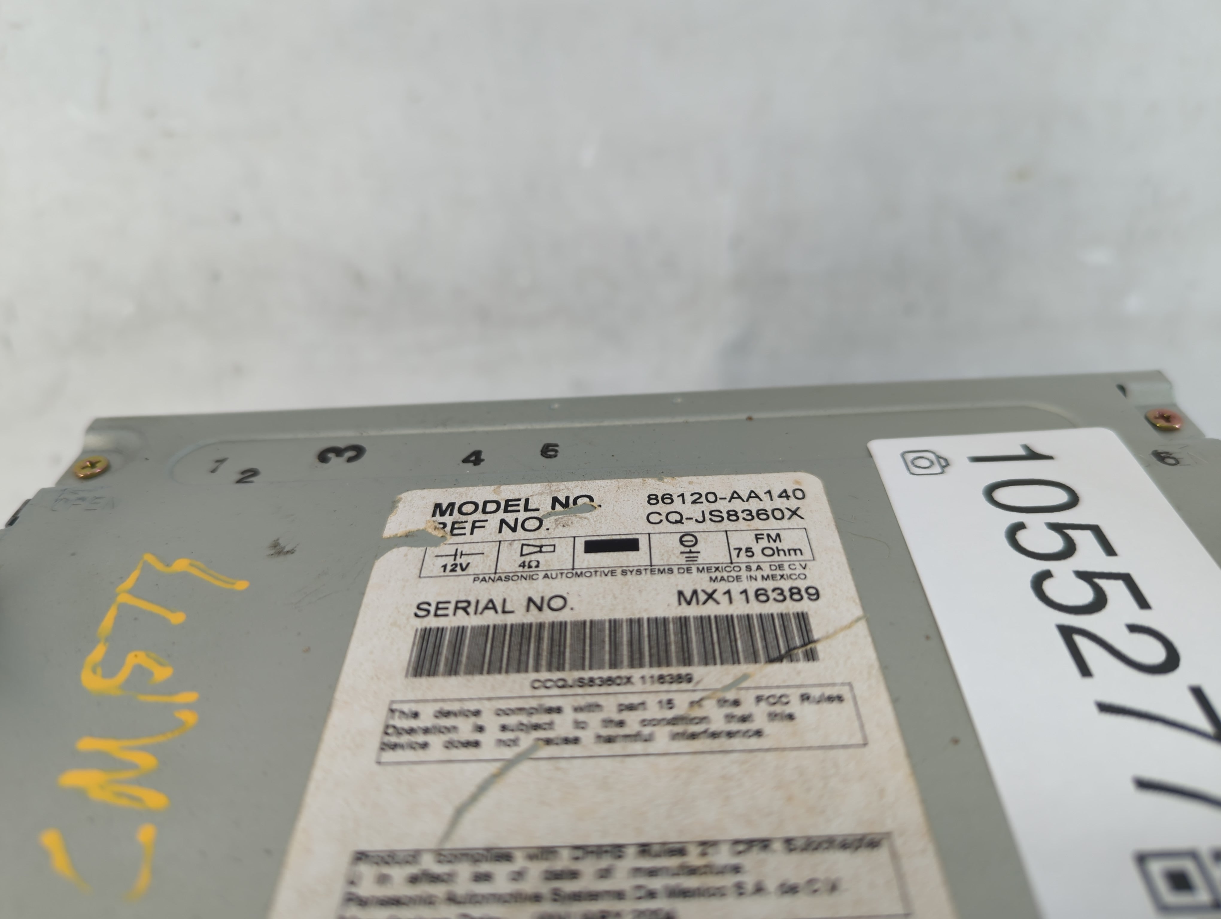 2004-2006 Toyota Solara Climate Control Module Temperature AC/Heater Replacement P/N:86120-AA140 Fits Fits 2004 2005 2006 OEM Used Auto Parts - Oemusedautoparts1.com
