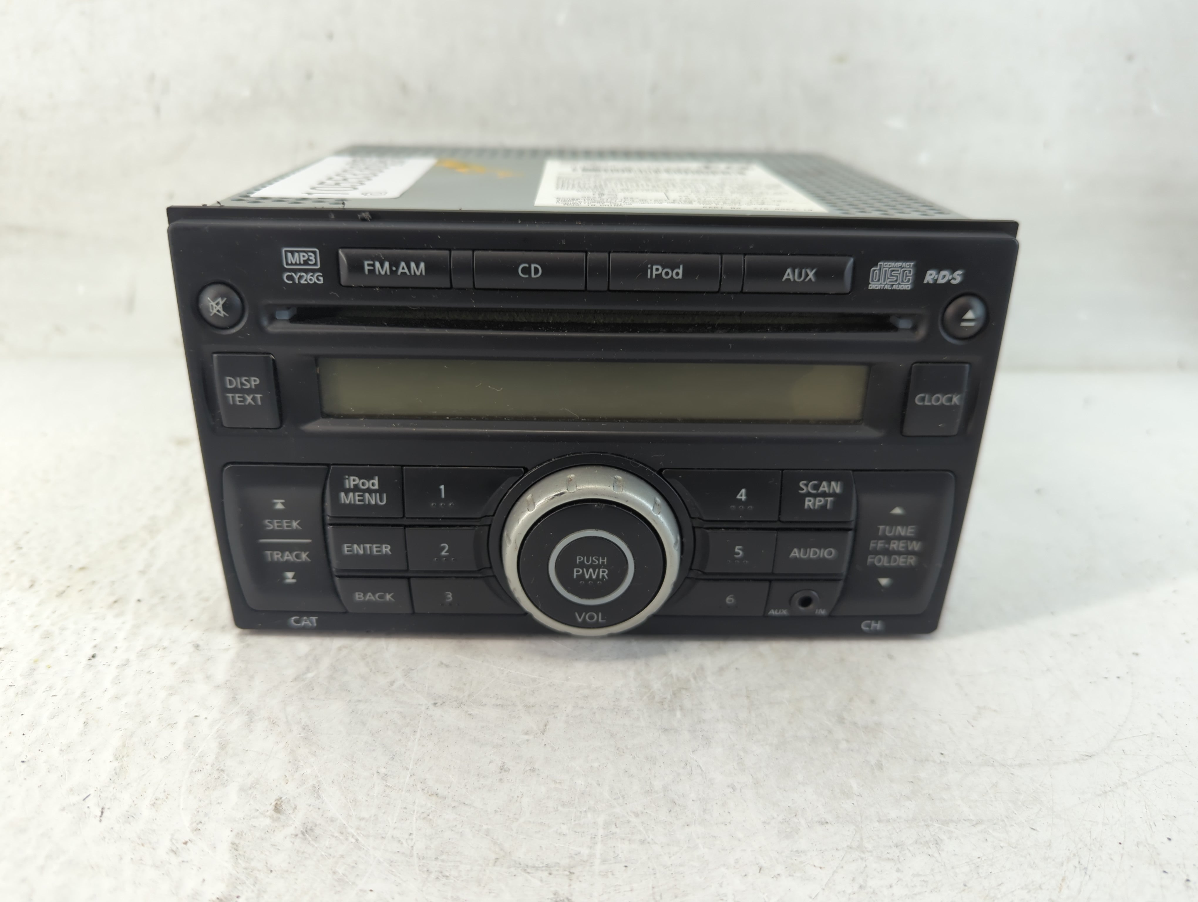 2011-2015 Nissan Rogue Radio AM FM Cd Player Receiver Replacement P/N:28185 1VK1A Fits Fits 2011 2012 2013 2014 2015 OEM Used Auto Parts - Oemusedautoparts1.com