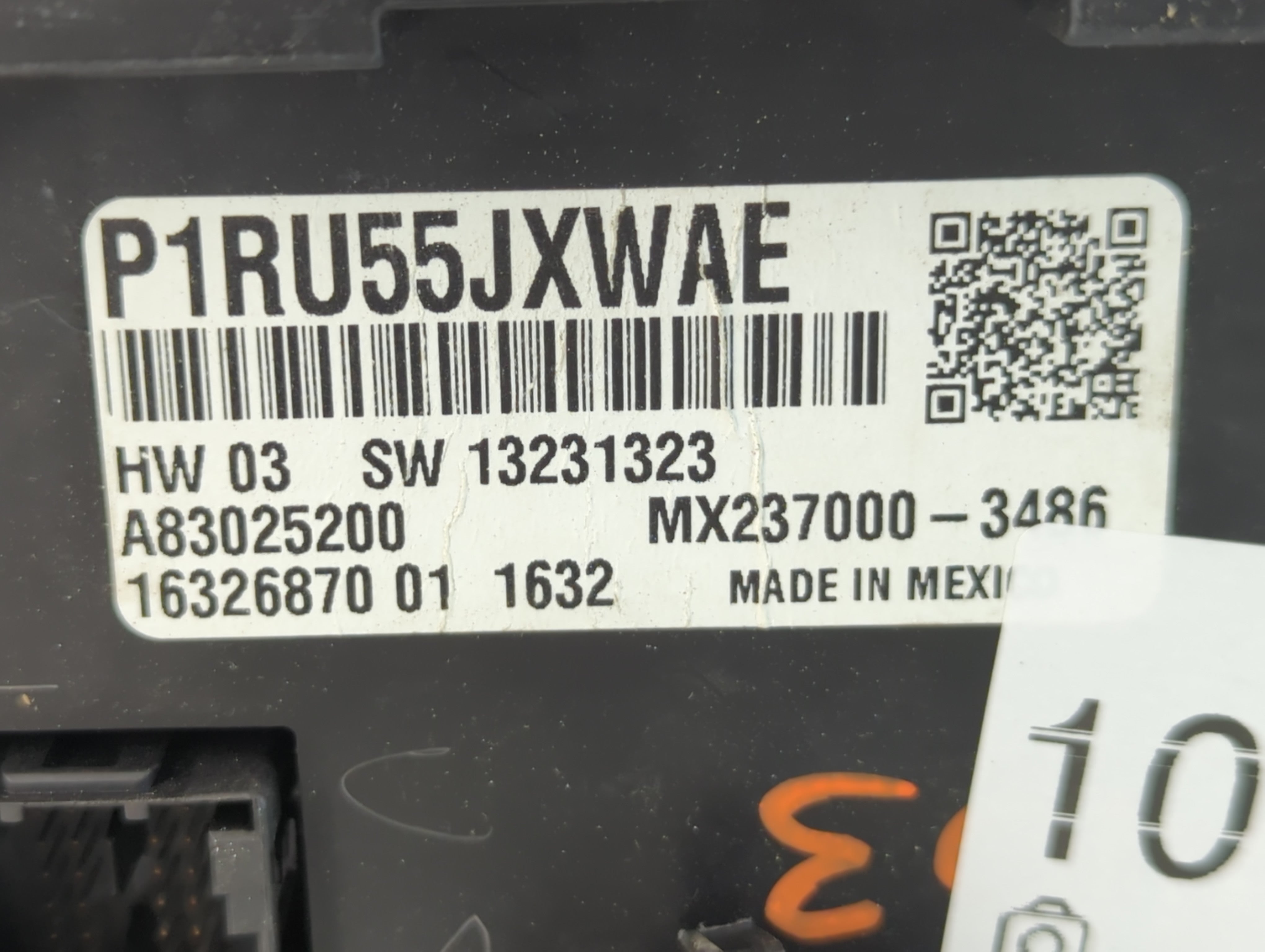 2012-2017 Fiat 500 Climate Control Module Temperature AC/Heater Replacement P/N:MX237000-3486 13231223 Fits OEM Used Auto Parts - Oemusedautoparts1.com