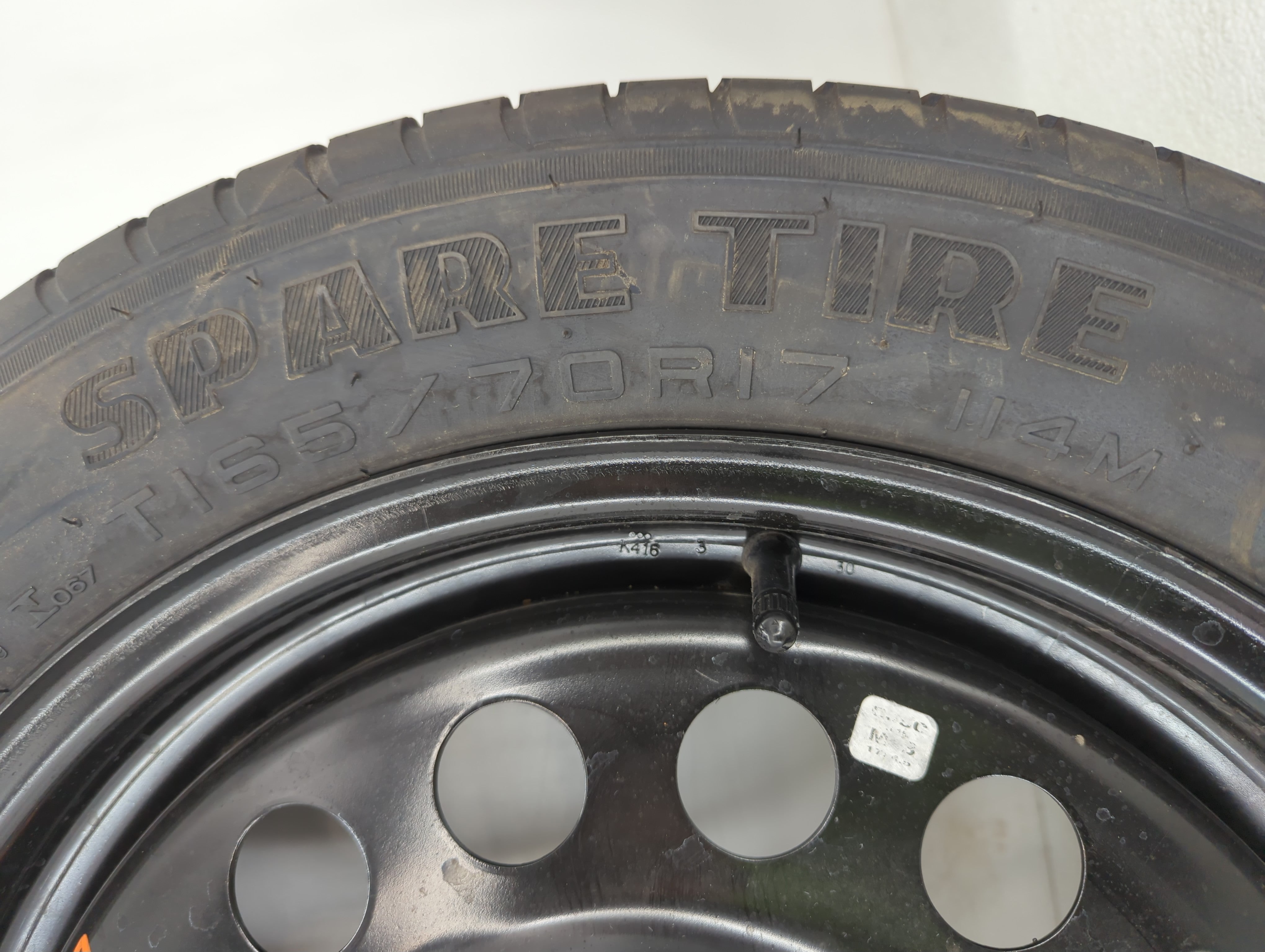2009-2017 Volkswagen Cc Spare Donut Tire Wheel Rim Oem - Oemusedautoparts1.com