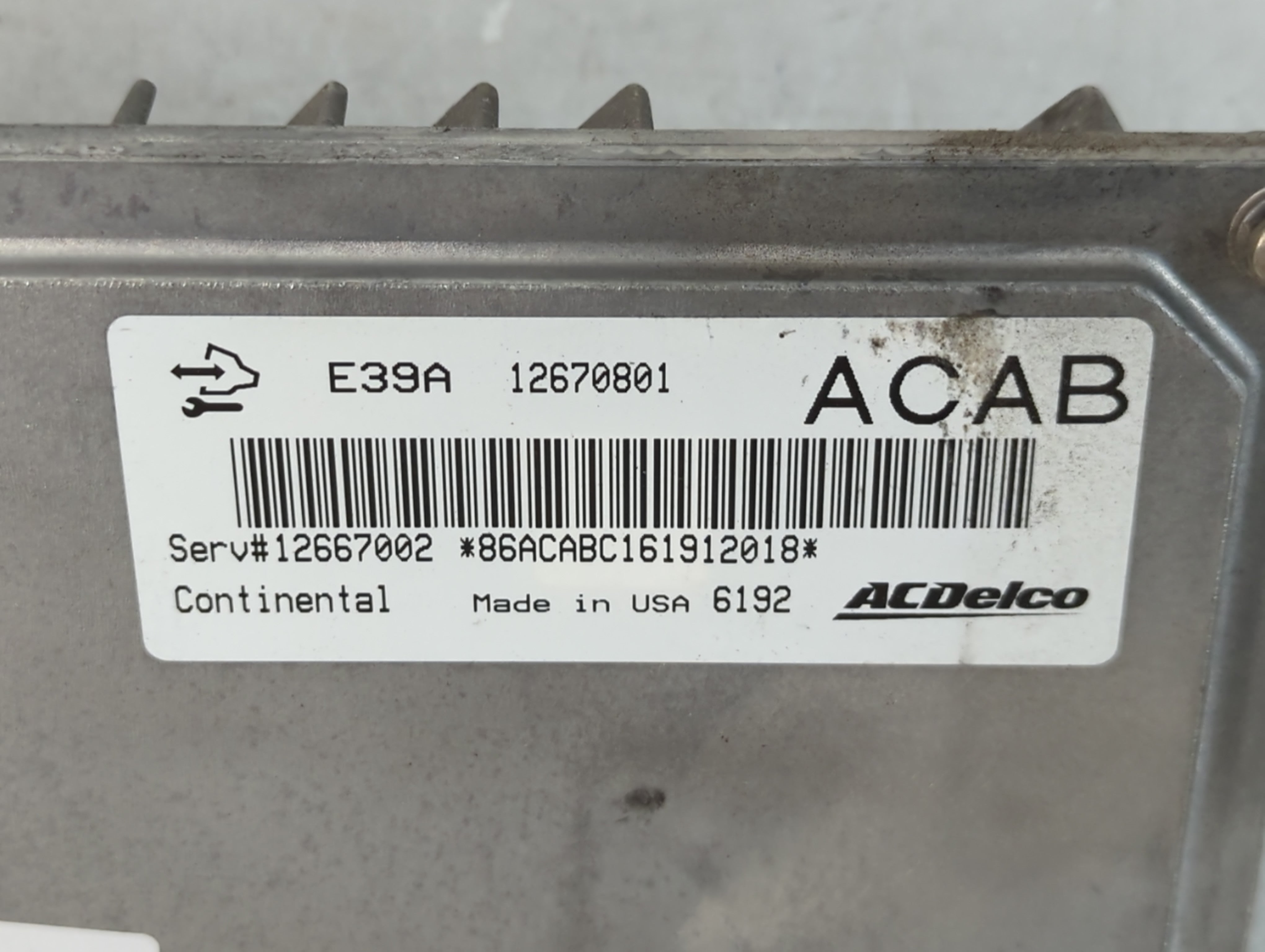 2013-2016 Chevrolet Traverse PCM Engine Control Computer ECU ECM PCU OEM P/N:12670801 Fits Fits 2013 2014 2015 2016 OEM Used Auto Parts - Oemusedautoparts1.com