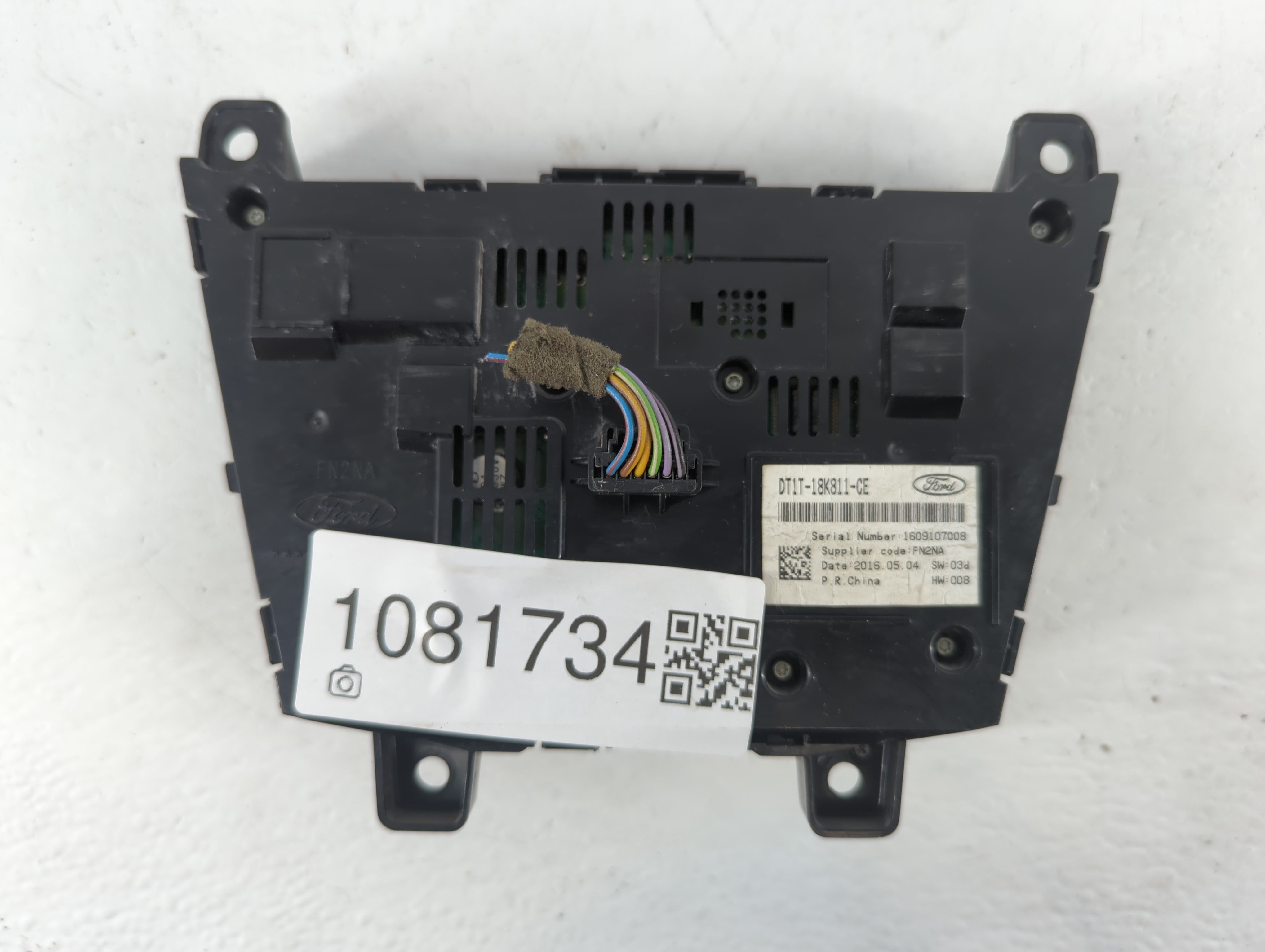 2016 Ford Transit-350 Radio AM FM Cd Player Receiver Replacement P/N:DT1T-18K811-CE Fits OEM Used Auto Parts - Oemusedautoparts1.com