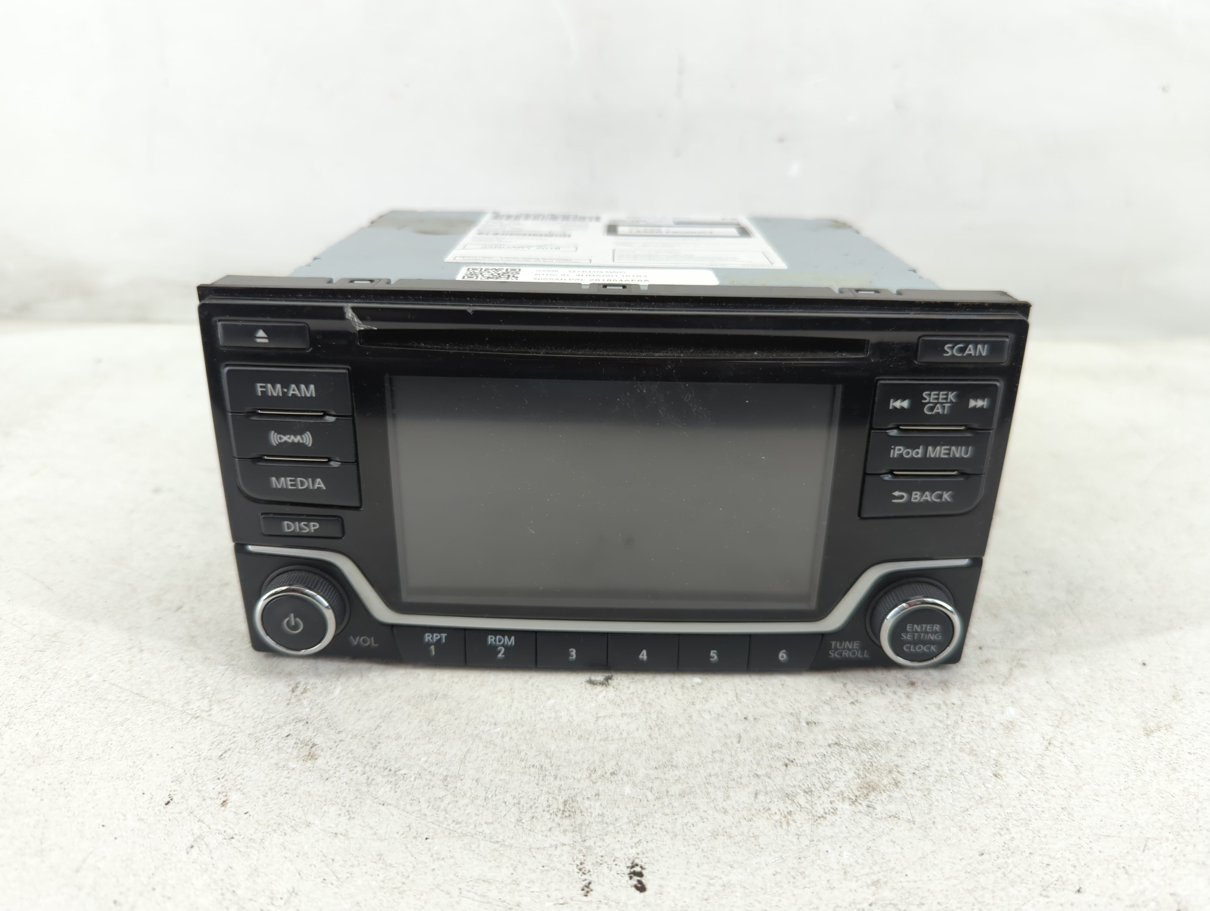 2017-2019 Nissan Sentra Radio AM FM Cd Player Receiver Replacement P/N:28185 4AF6A Fits Fits 2017 2018 2019 OEM Used Auto Parts - Oemusedautoparts1.com