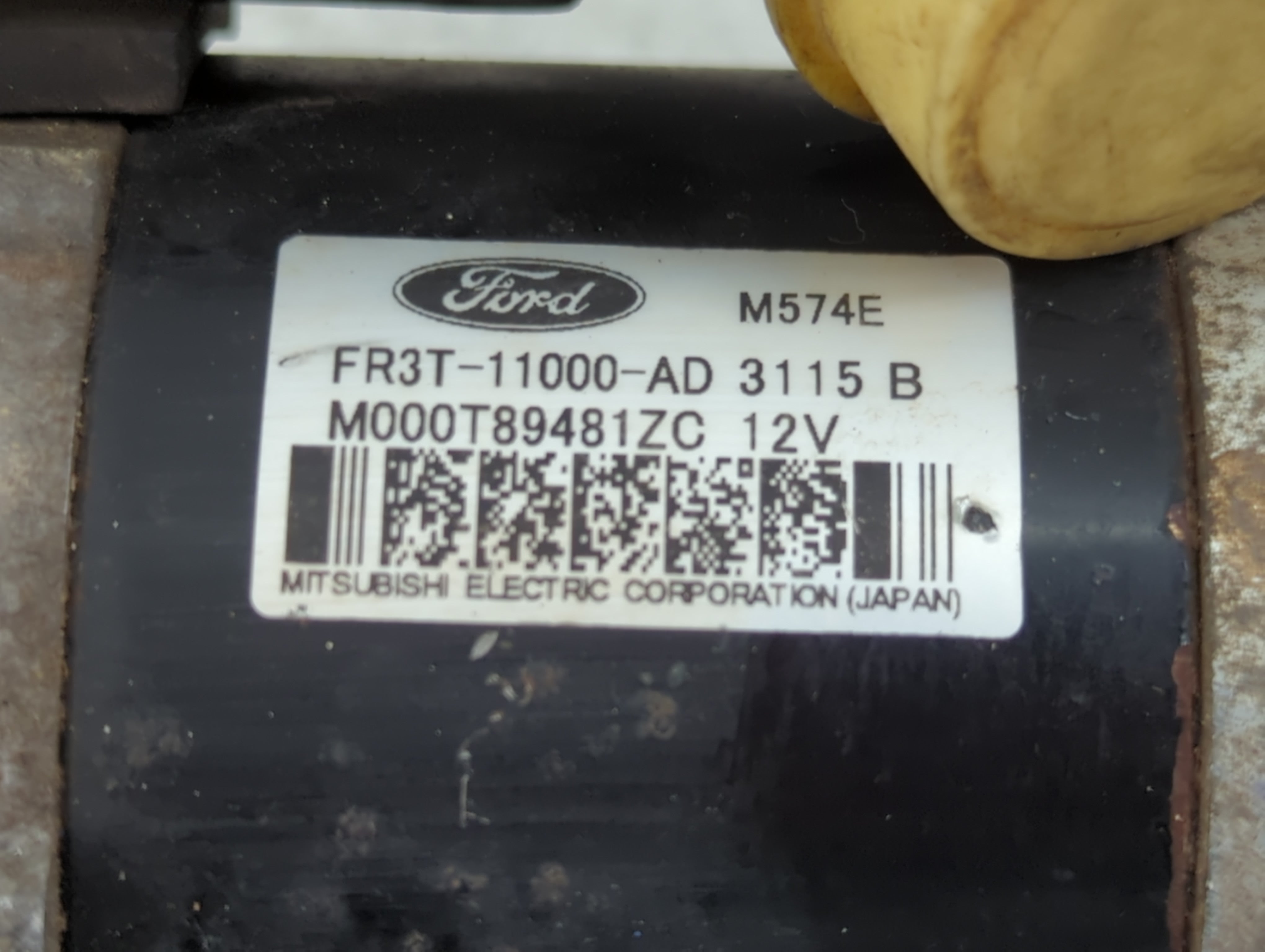 2015-2017 Ford Mustang Car Starter Motor Solenoid OEM P/N:FR3T-11000-AD Fits Fits 2015 2016 2017 OEM Used Auto Parts - Oemusedautoparts1.com