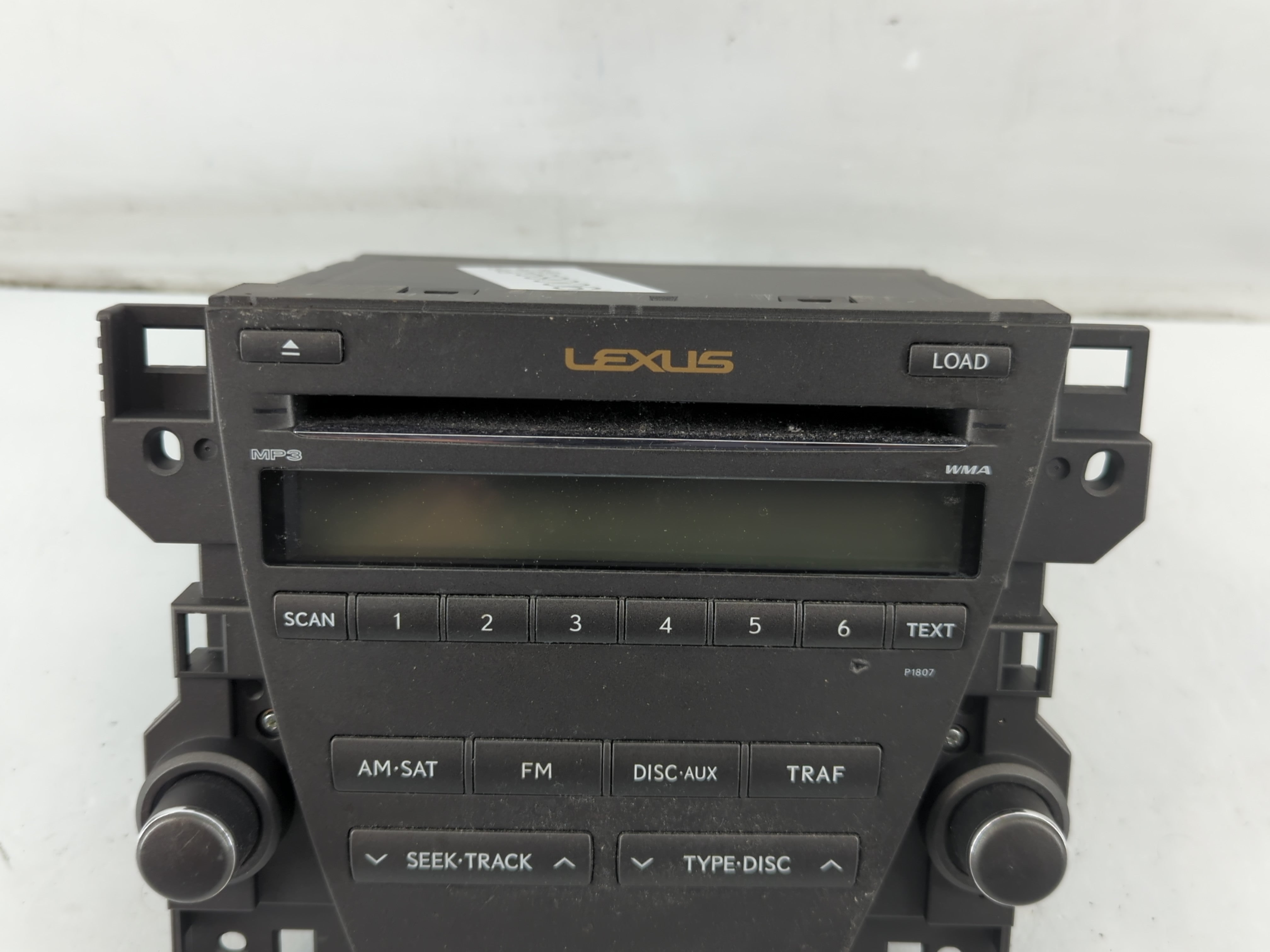 2007-2009 Lexus Es350 Radio AM FM Cd Player Receiver Replacement P/N:86120-33720 Fits Fits 2007 2008 2009 OEM Used Auto Parts - Oemusedautoparts1.com