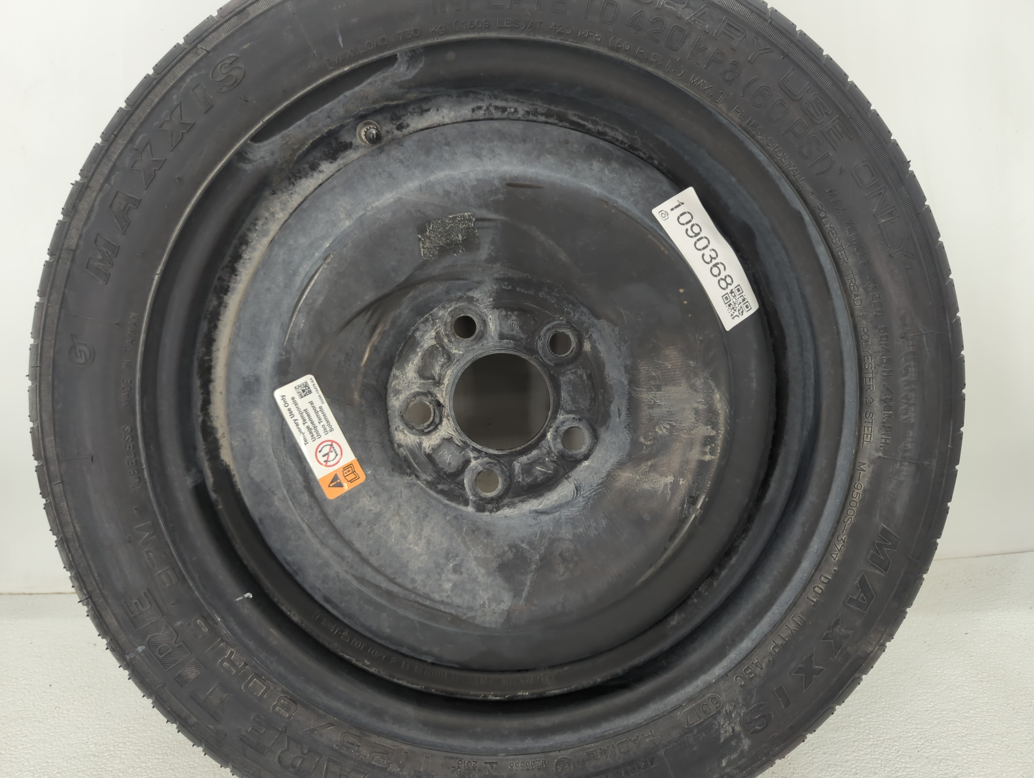 2013-2020 Ford Fusion Spare Donut Tire Wheel Rim Oem - Oemusedautoparts1.com