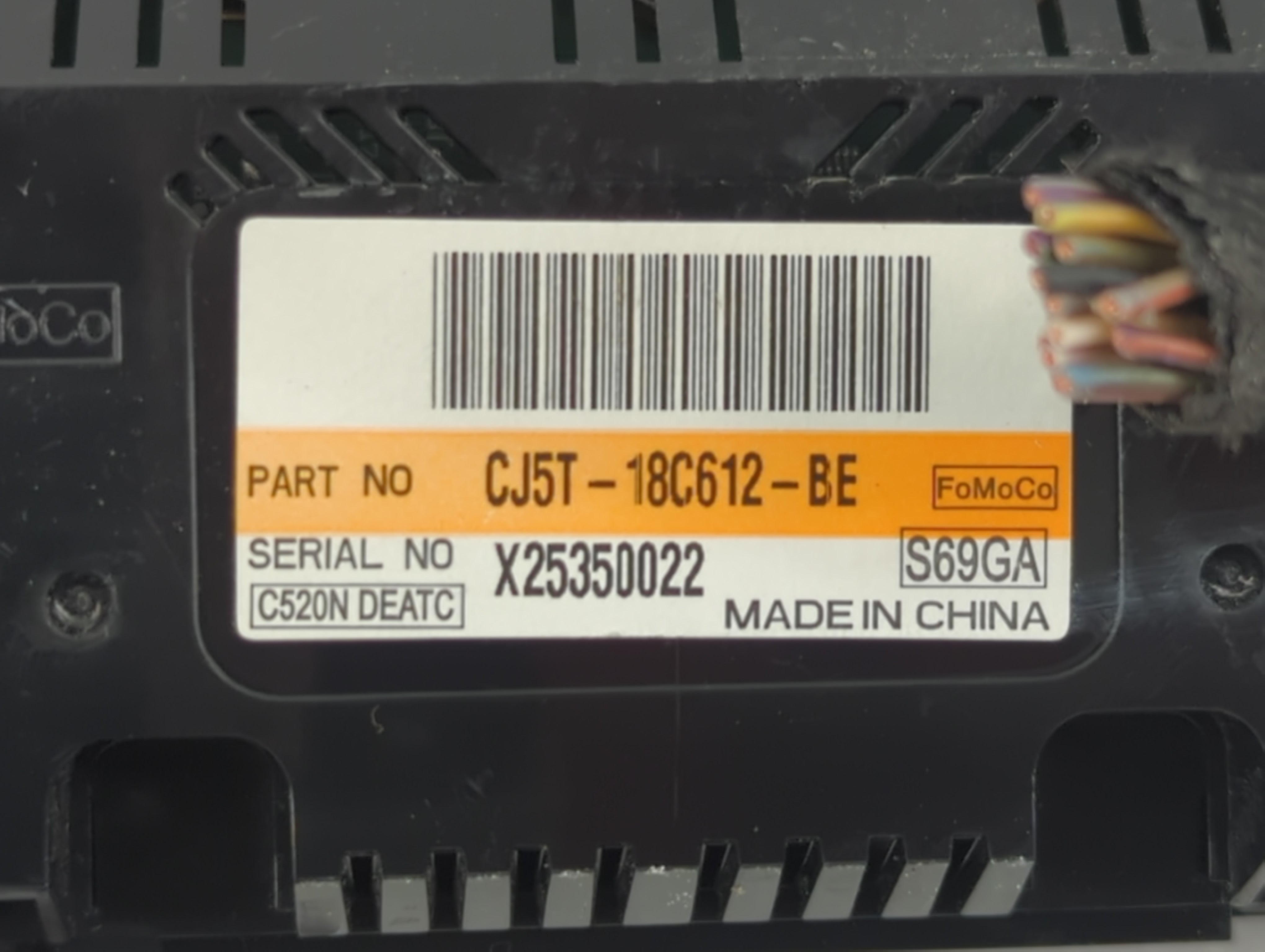 2013-2016 Ford Escape Climate Control Module Temperature AC/Heater Replacement P/N:CJ5T-18C612-BE Fits Fits 2013 2014 2015 2016 OEM Used Auto Parts - Oemusedautoparts1.com