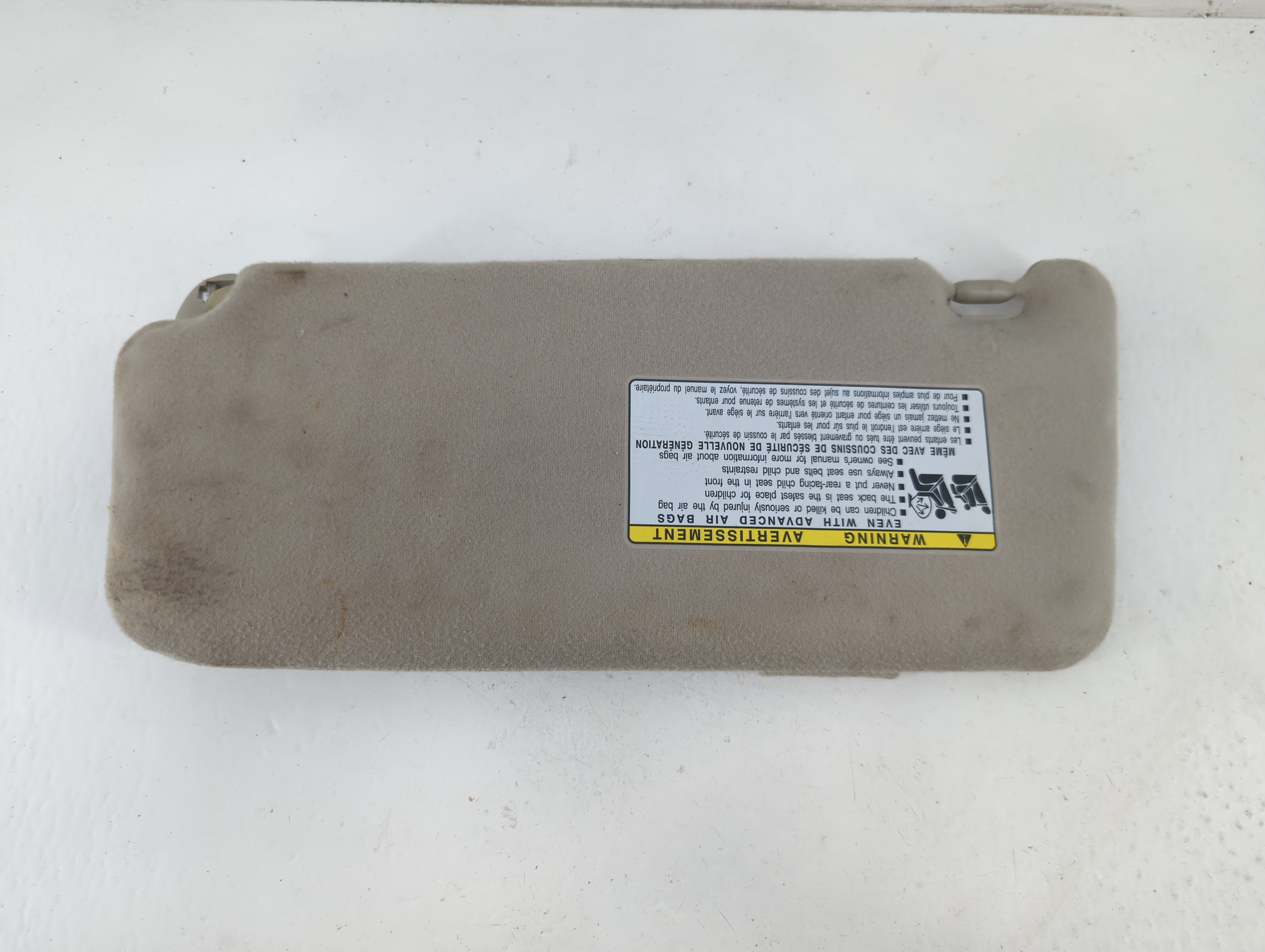 2007-2011 Toyota Camry Sun Visor Shade Replacement Passenger Right Mirror Fits Fits 2007 2008 2009 2010 2011 OEM Used Auto Parts - Oemusedautoparts1.com