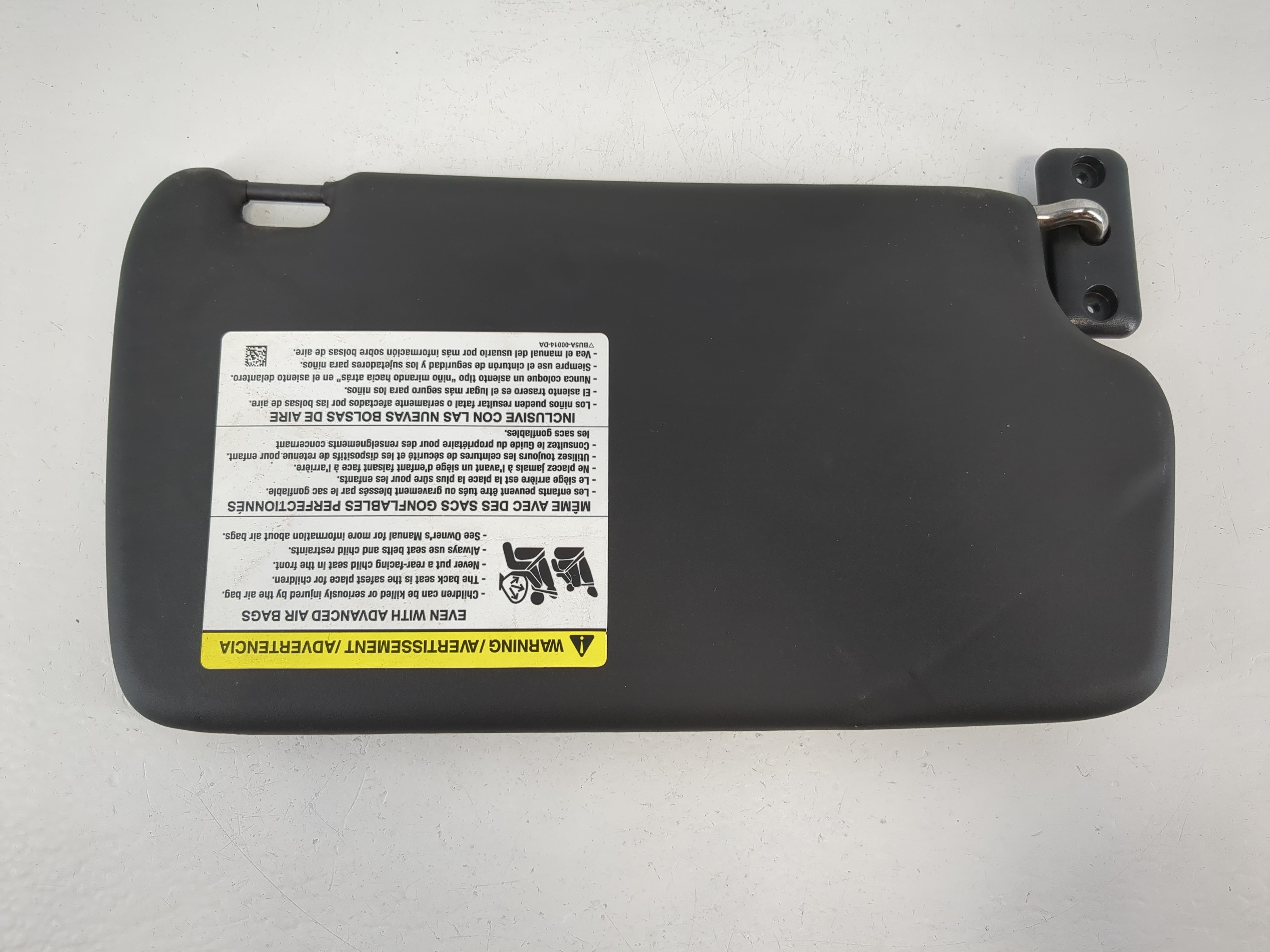 2014-2019 Ford Fiesta Sun Visor Shade Replacement Driver Left Mirror Fits Fits 2014 2015 2016 2017 2018 2019 OEM Used Auto Parts - Oemusedautoparts1.com