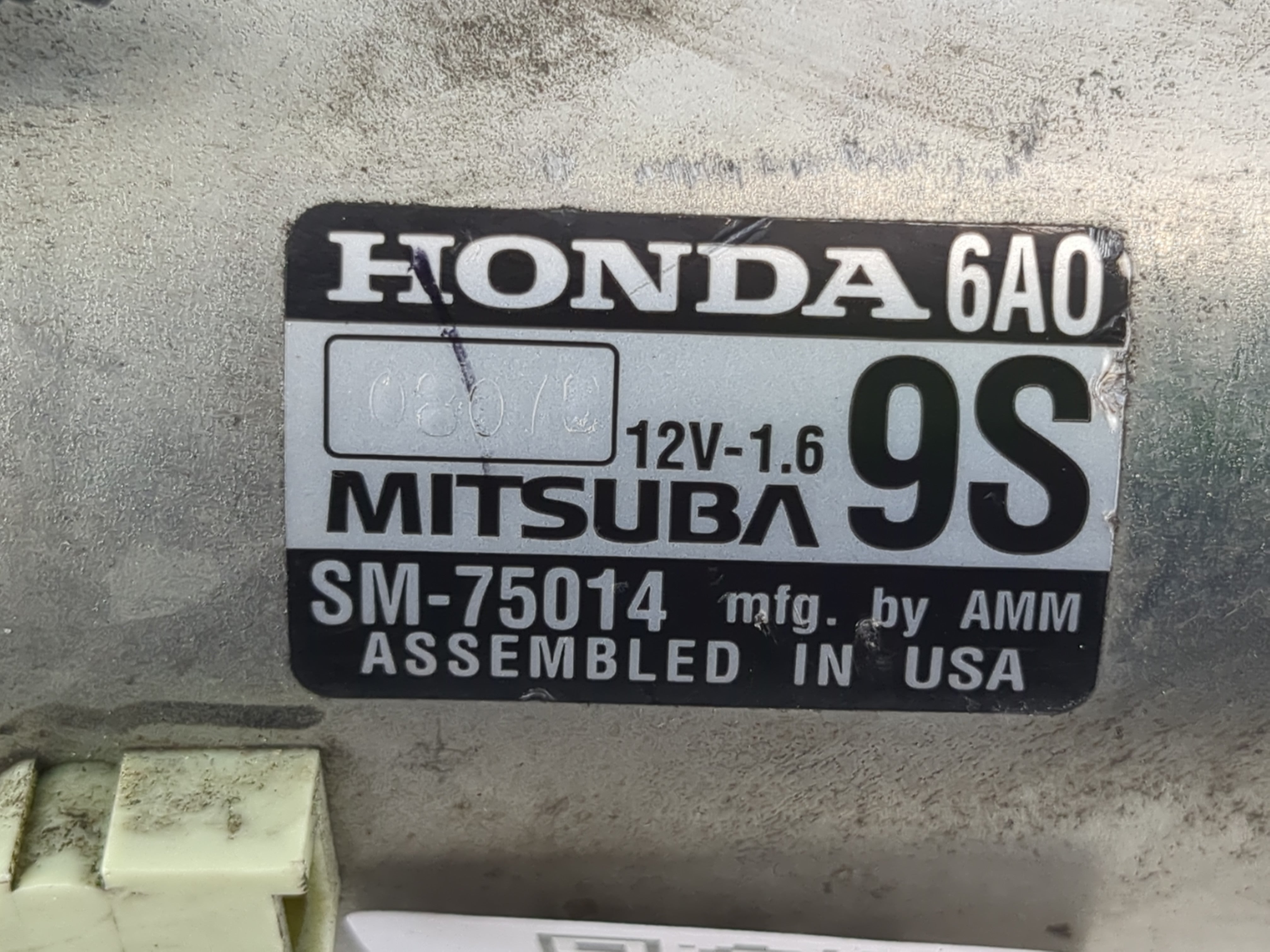 2020 Honda Accord Car Starter Motor Solenoid OEM P/N:SM-75014 Fits OEM Used Auto Parts - Oemusedautoparts1.com