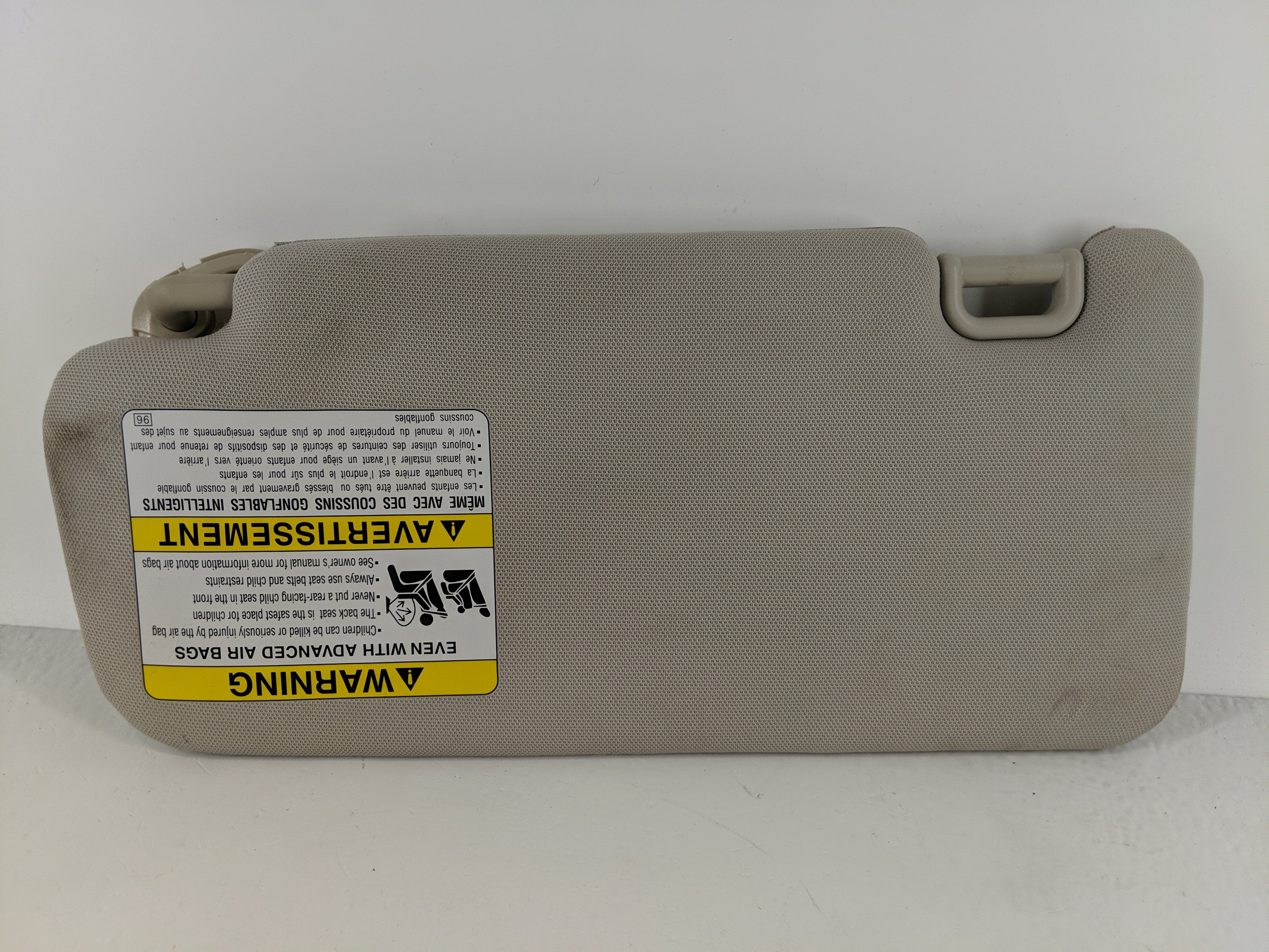 2015-2016 Subaru Impreza Sun Visor Shade Replacement Passenger Right Mirror Fits Fits 2015 2016 OEM Used Auto Parts - Oemusedautoparts1.com