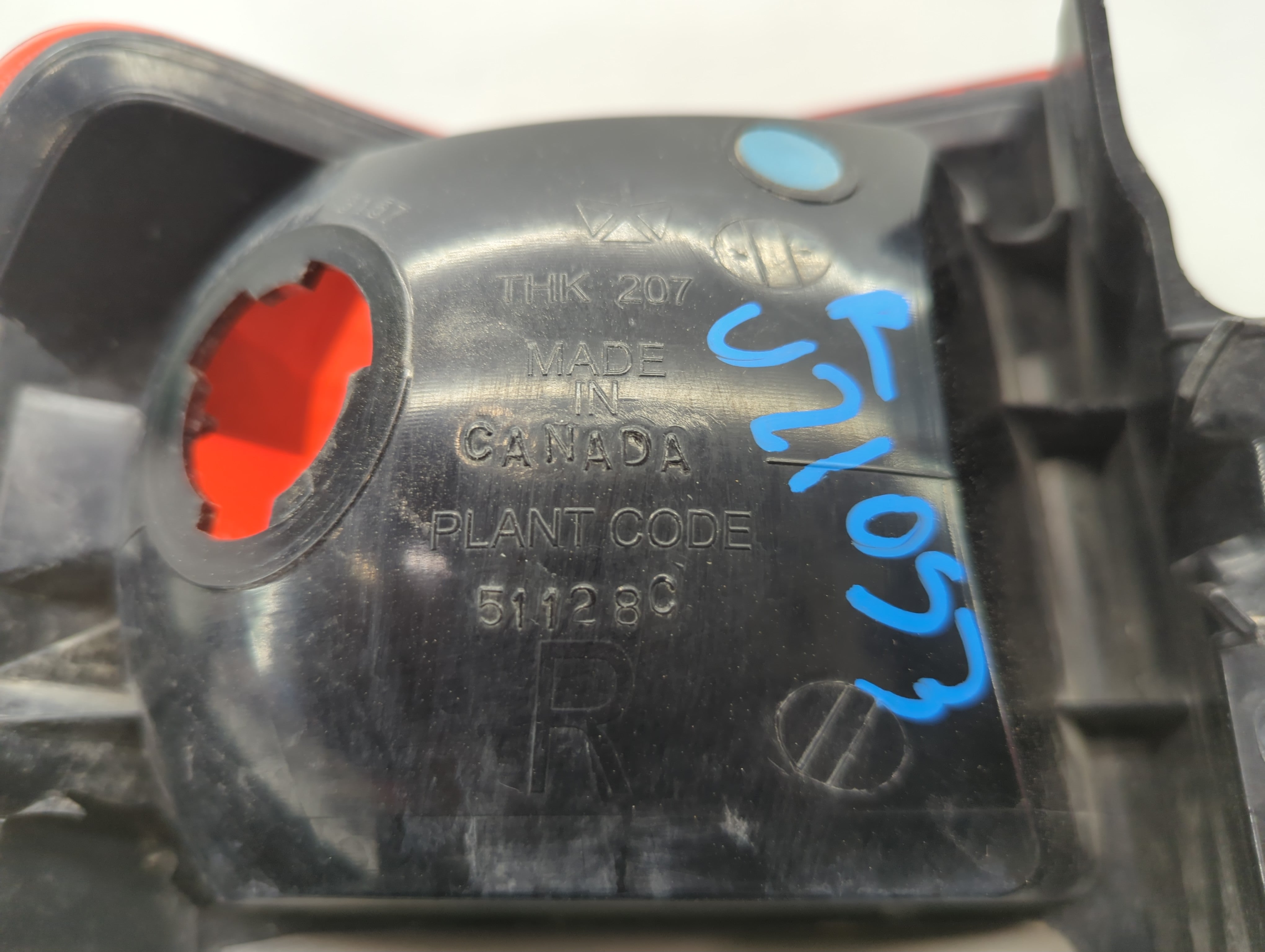 2008-2017 Jeep Patriot Tail Light Assembly Passenger Right OEM P/N:51128C Fits OEM Used Auto Parts - Oemusedautoparts1.com