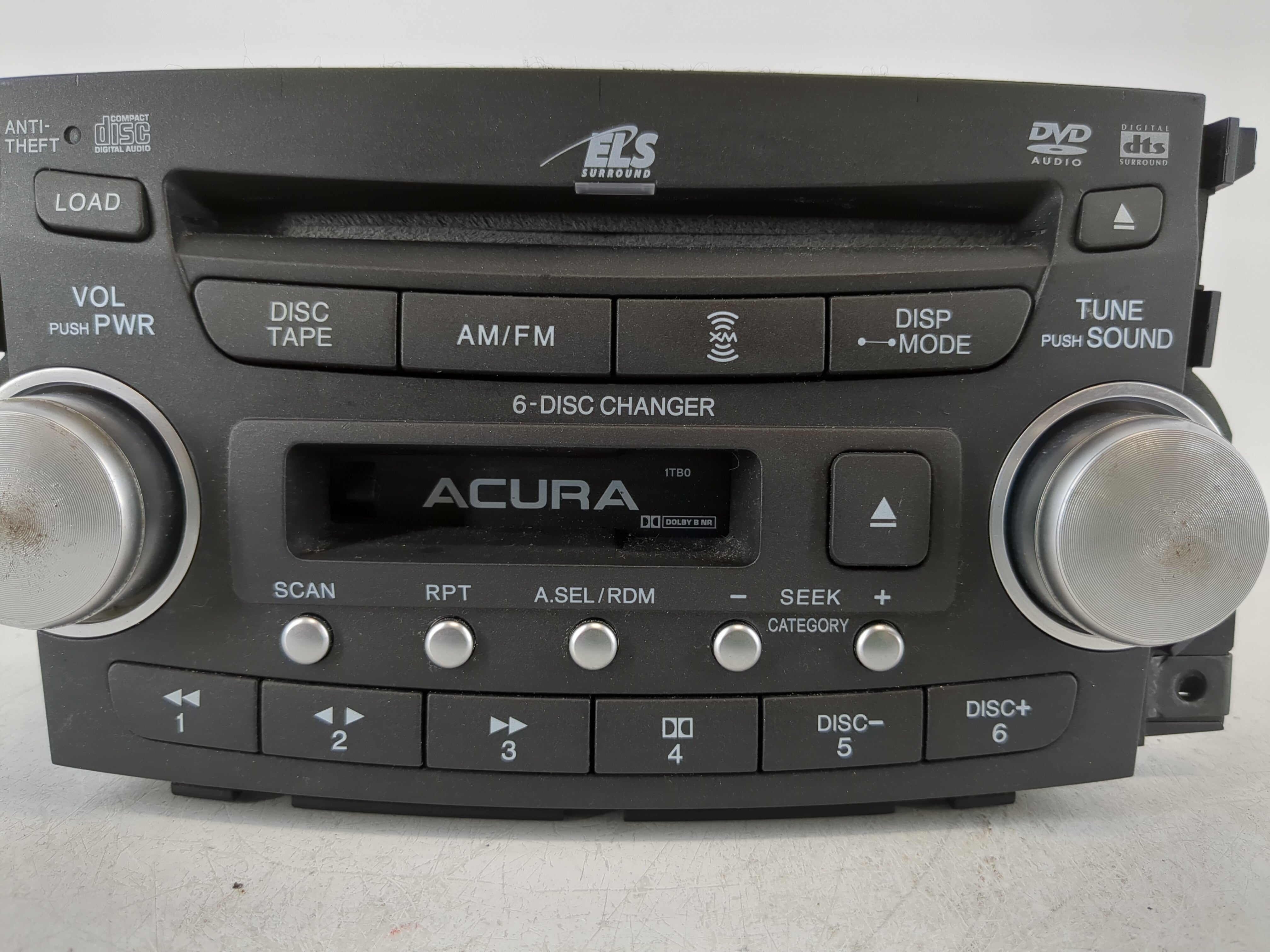 2004 Acura Tl Radio AM FM Cd Player Receiver Replacement P/N:39100-SEP-A000 Fits OEM Used Auto Parts - Oemusedautoparts1.com