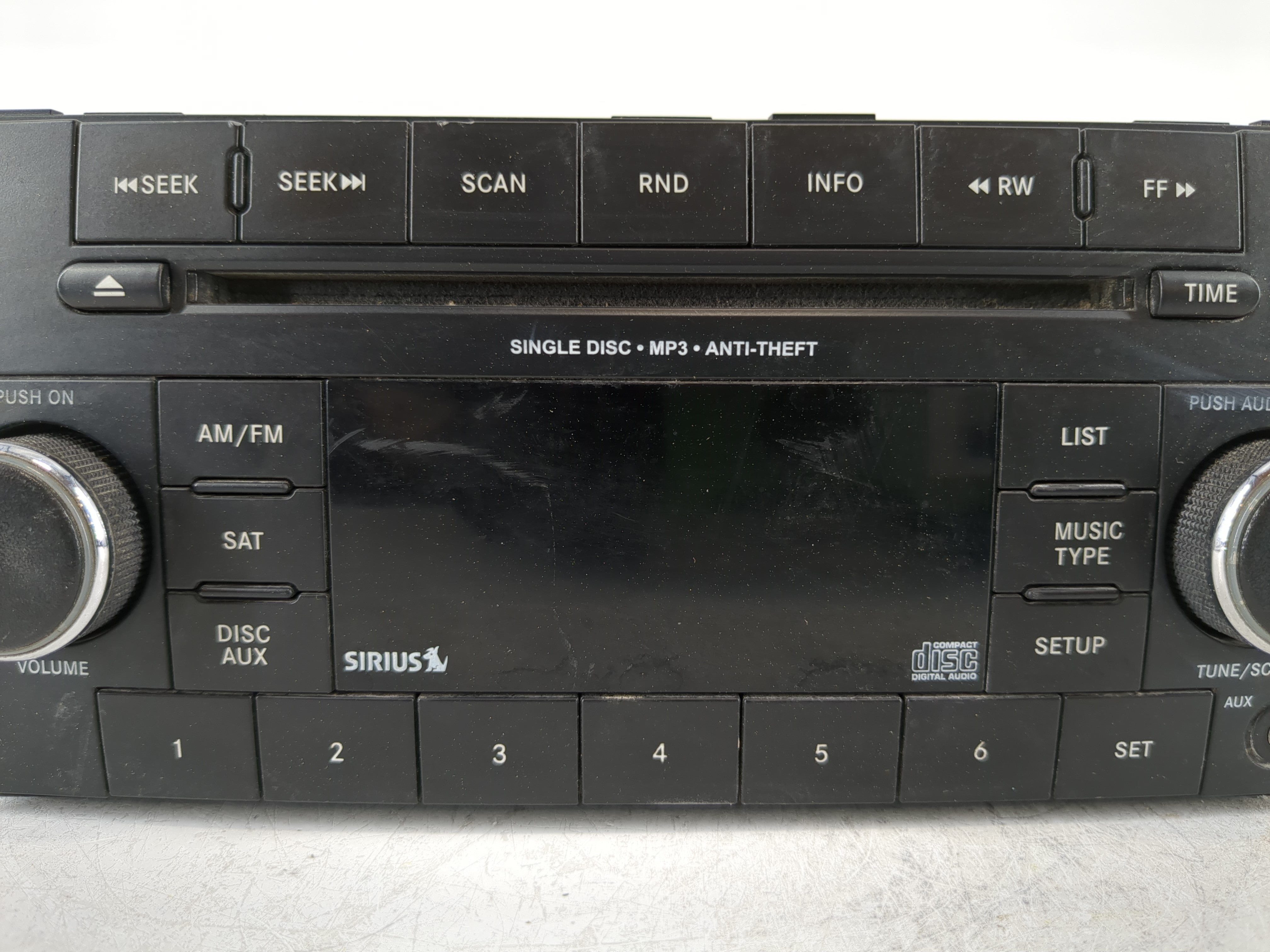 2011-2014 Chrysler 200 Radio AM FM Cd Player Receiver Replacement P/N:P05091163AB Fits OEM Used Auto Parts - Oemusedautoparts1.com