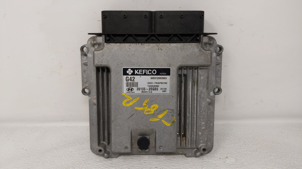 2015 Hyundai Elantra PCM Engine Control Computer ECU ECM PCU OEM P/N:39193-2EGE0 39133-2EGE0 Fits OEM Used Auto Parts - Oemusedautoparts1.com