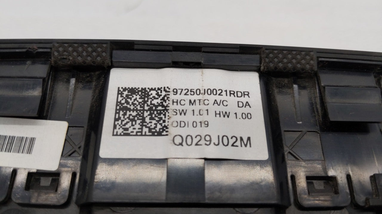 2018-2020 Hyundai Accent Climate Control Module Temperature AC/Heater Replacement P/N:97250J0021RDR Fits Fits 2018 2019 2020 OEM Used Auto Parts - Oemusedautoparts1.com