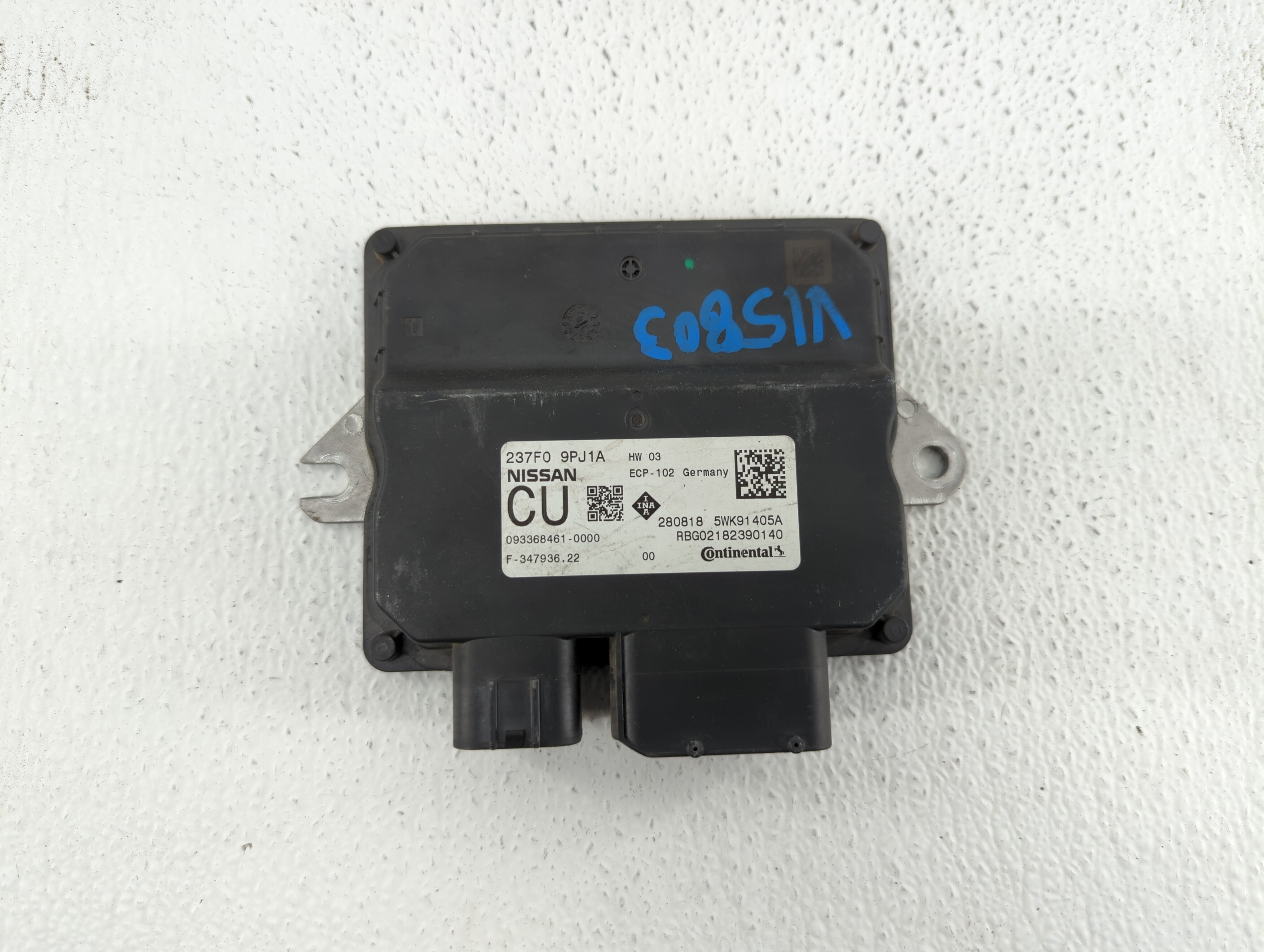 2018 Nissan Pathfinder PCM Engine Control Computer ECU ECM PCU OEM P/N:23750 9PJ1A 237F0 9PJ0A Fits OEM Used Auto Parts - Oemusedautoparts1.com