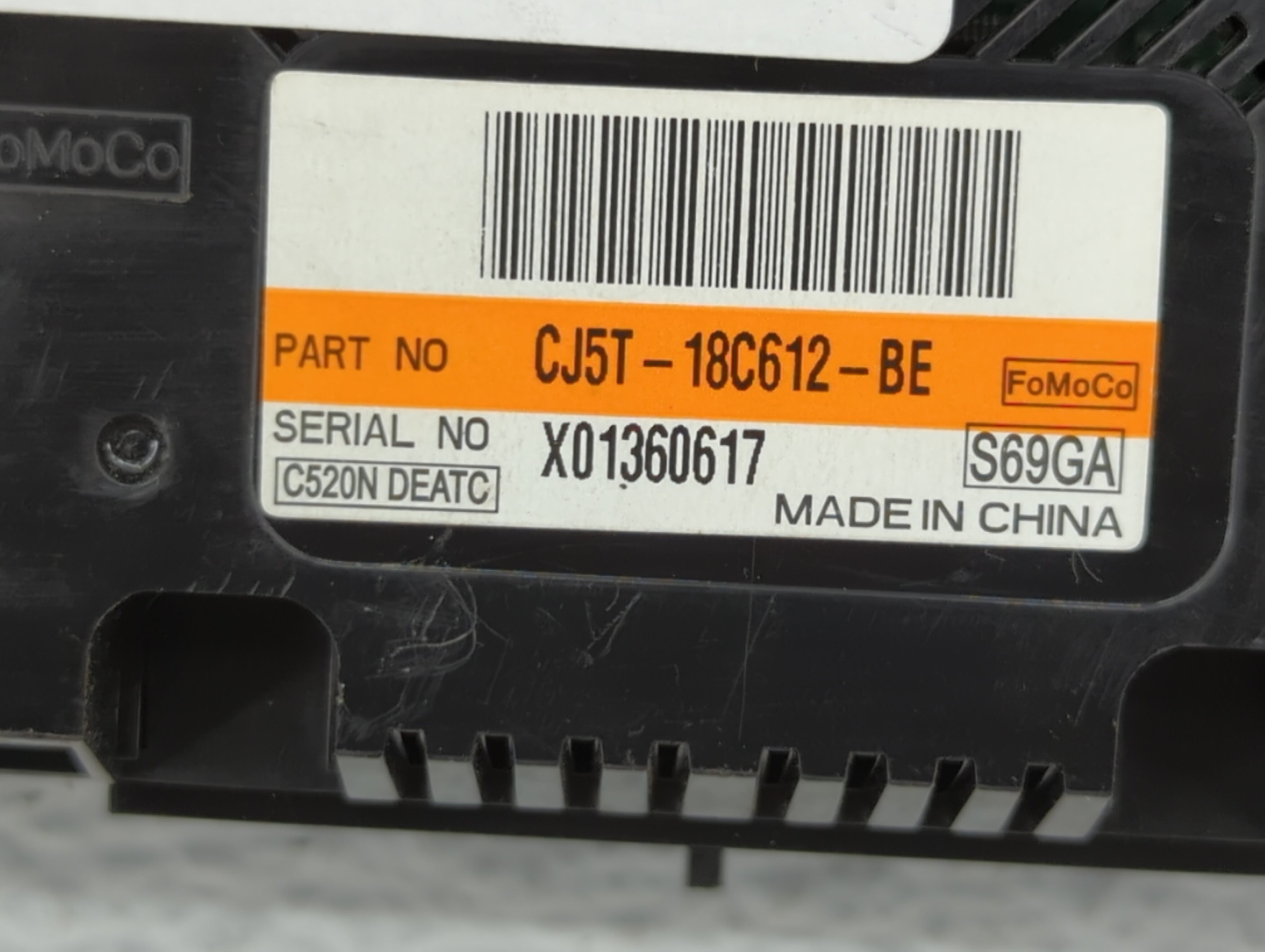 2015-2016 Ford Escape Climate Control Module Temperature AC/Heater Replacement P/N:CJ5T-18C612-BE CJ5T-18C612-BC Fits OEM Used Auto Parts - Oemusedautoparts1.com