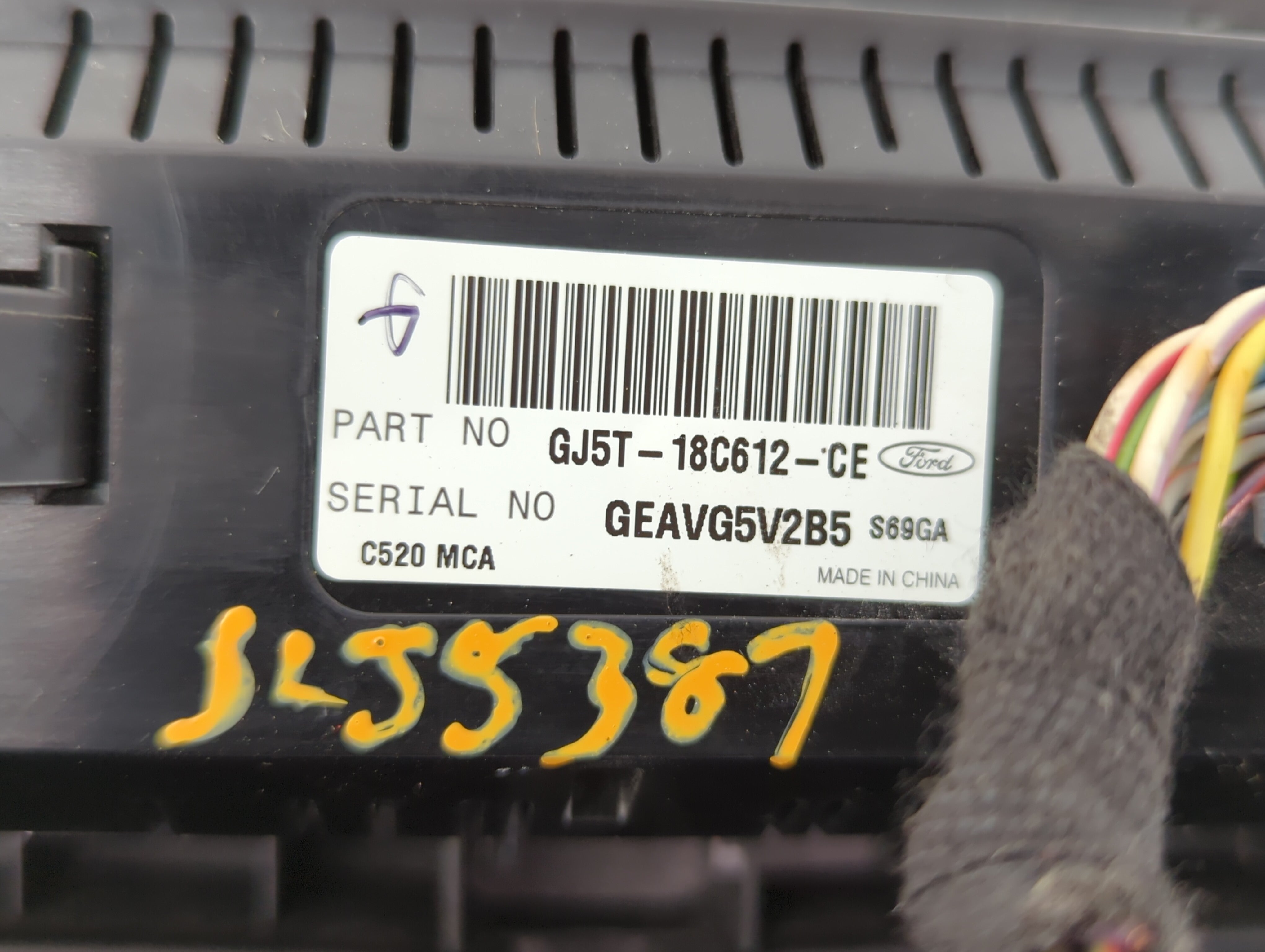 2017 Ford Escape Climate Control Module Temperature AC/Heater Replacement P/N:GJ5T-19980-AG GJ5T-18C612-EA, GJ5T-18C612-FA Fits OEM Used Auto Parts - Oemusedautoparts1.com