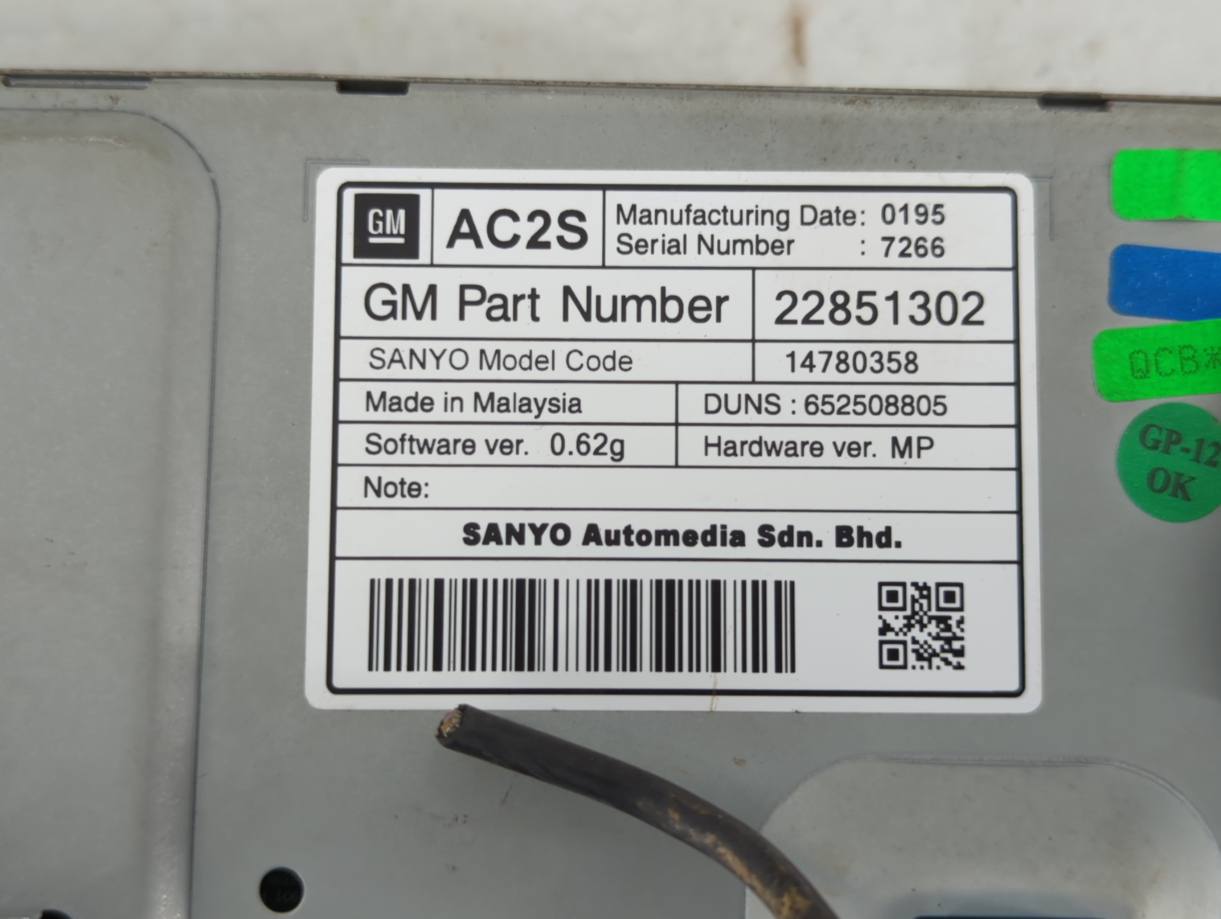 2012-2016 Chevrolet Cruze Information Display Screen - Oemusedautoparts1.com