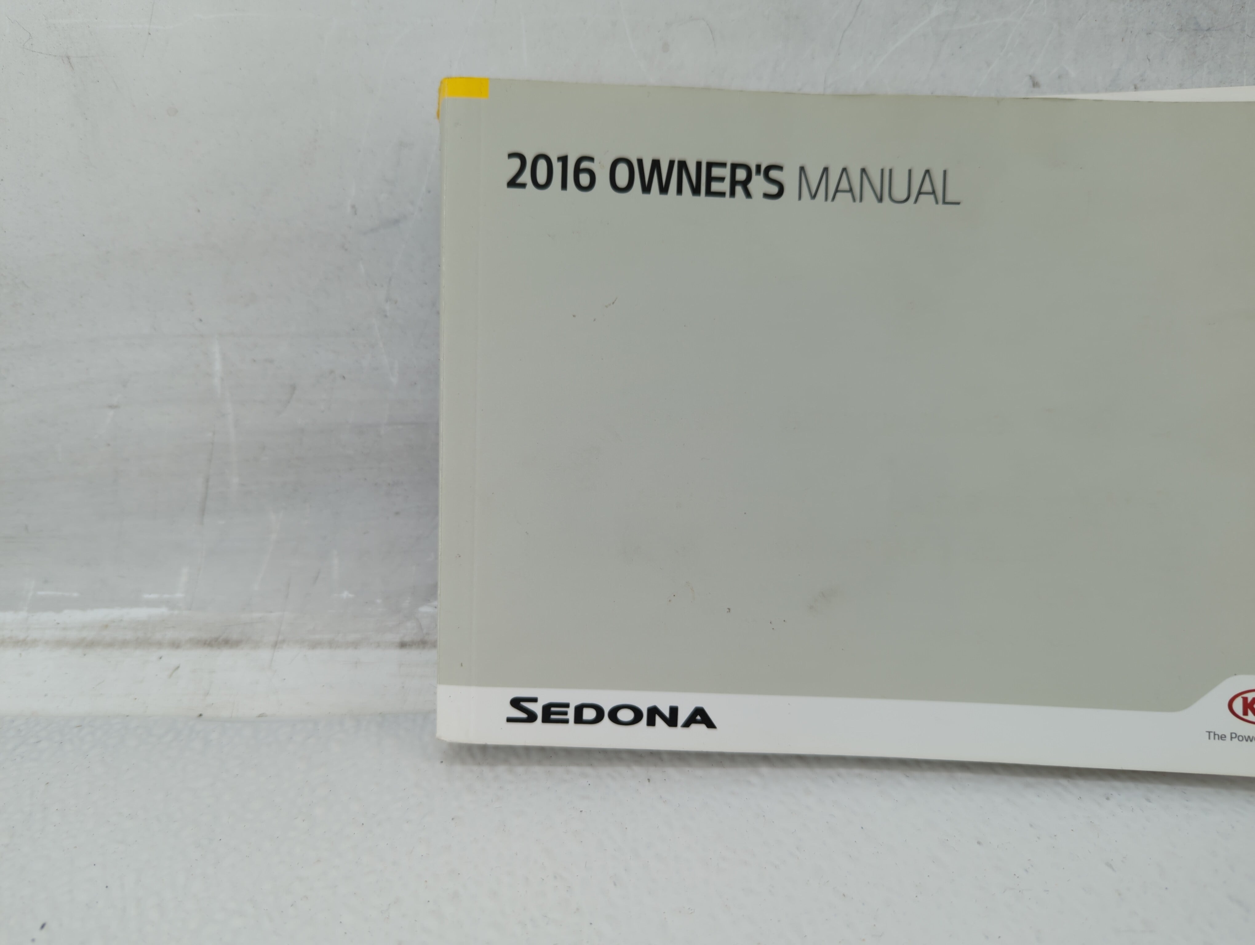 2016 Kia Sedona Owners Manual Book Guide OEM Used Auto Parts - Oemusedautoparts1.com