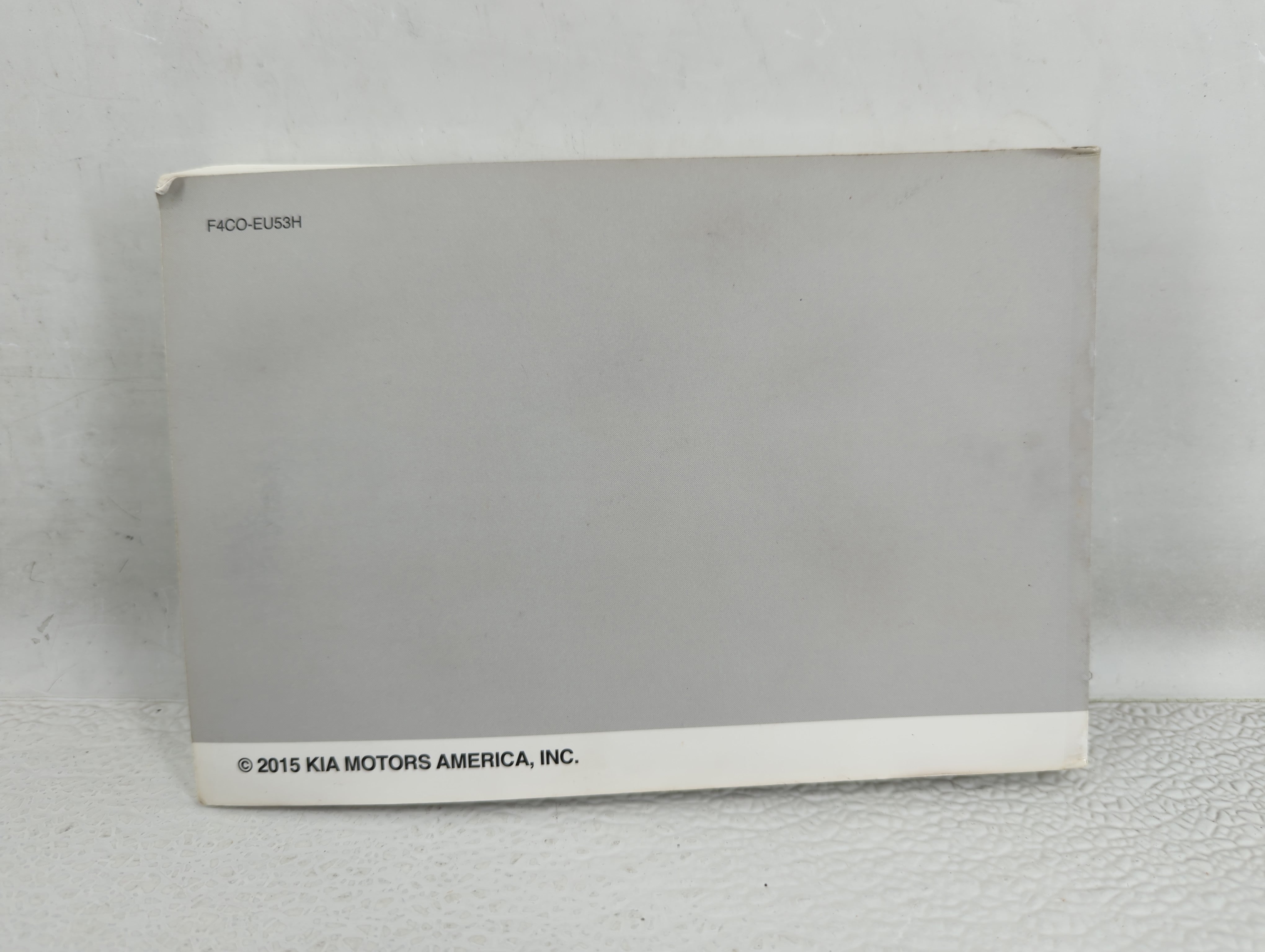 2015 Kia Optima Owners Manual Book Guide P/N:F4C0-EU53H OEM Used Auto Parts - Oemusedautoparts1.com
