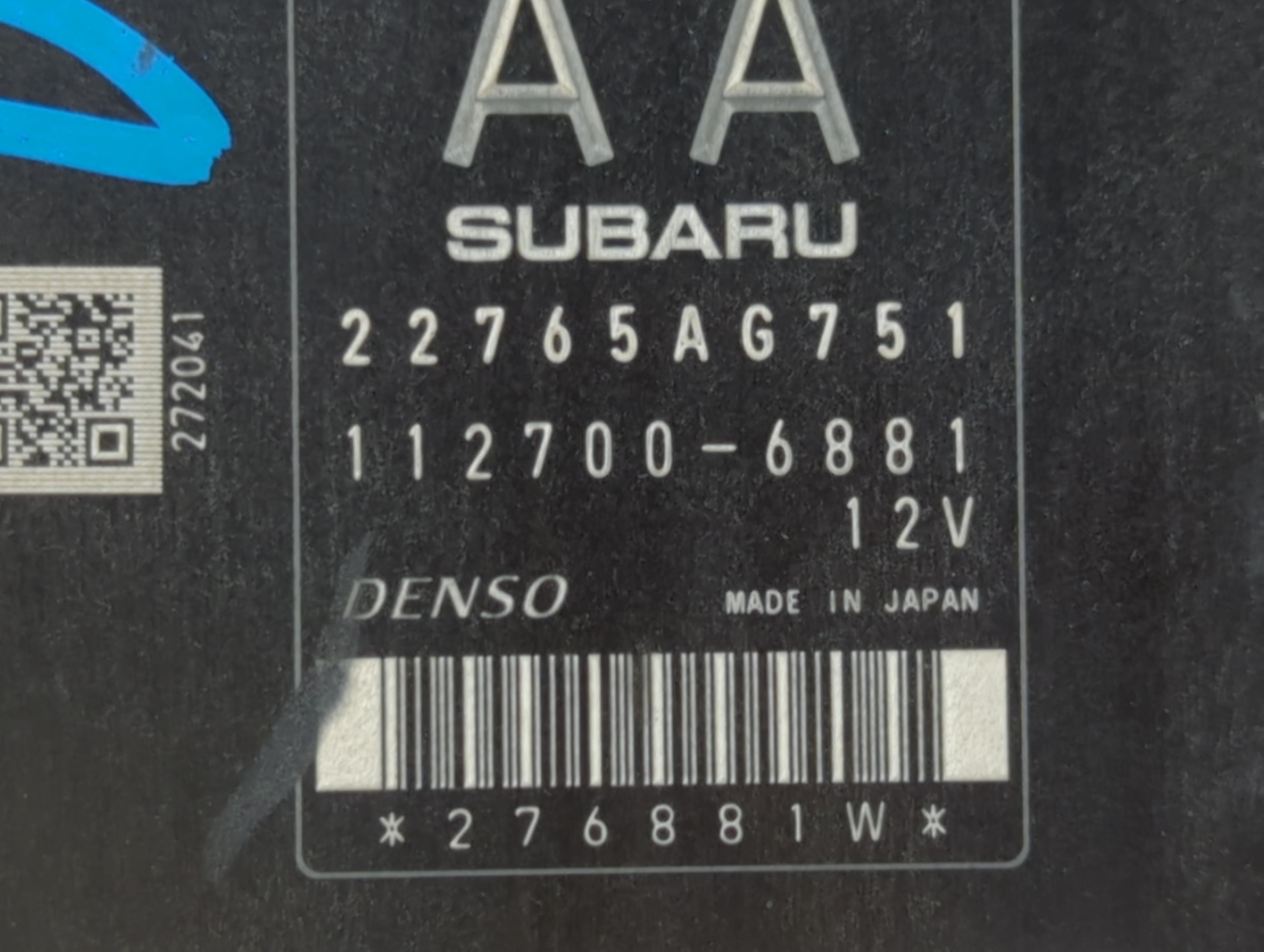 2015-2016 Subaru Forester PCM Engine Control Computer ECU ECM PCU OEM P/N:22765AG751 22765AG752 Fits Fits 2015 2016 OEM Used Auto Parts - Oemusedautoparts1.com