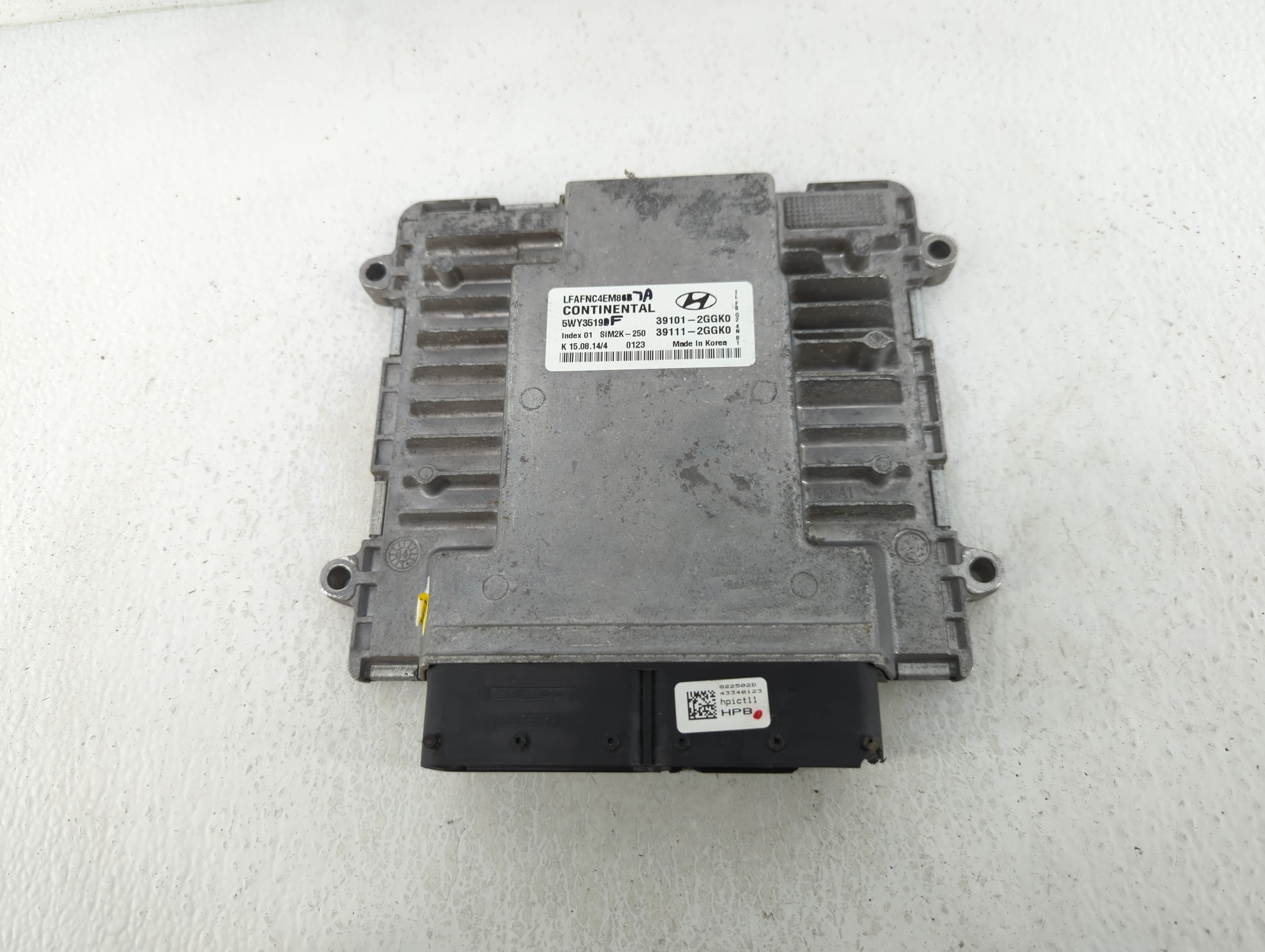 2015-2017 Hyundai Sonata PCM Engine Control Computer ECU ECM PCU OEM P/N:39101-2GGK0 Fits Fits 2015 2016 2017 OEM Used Auto Parts - Oemusedautoparts1.com
