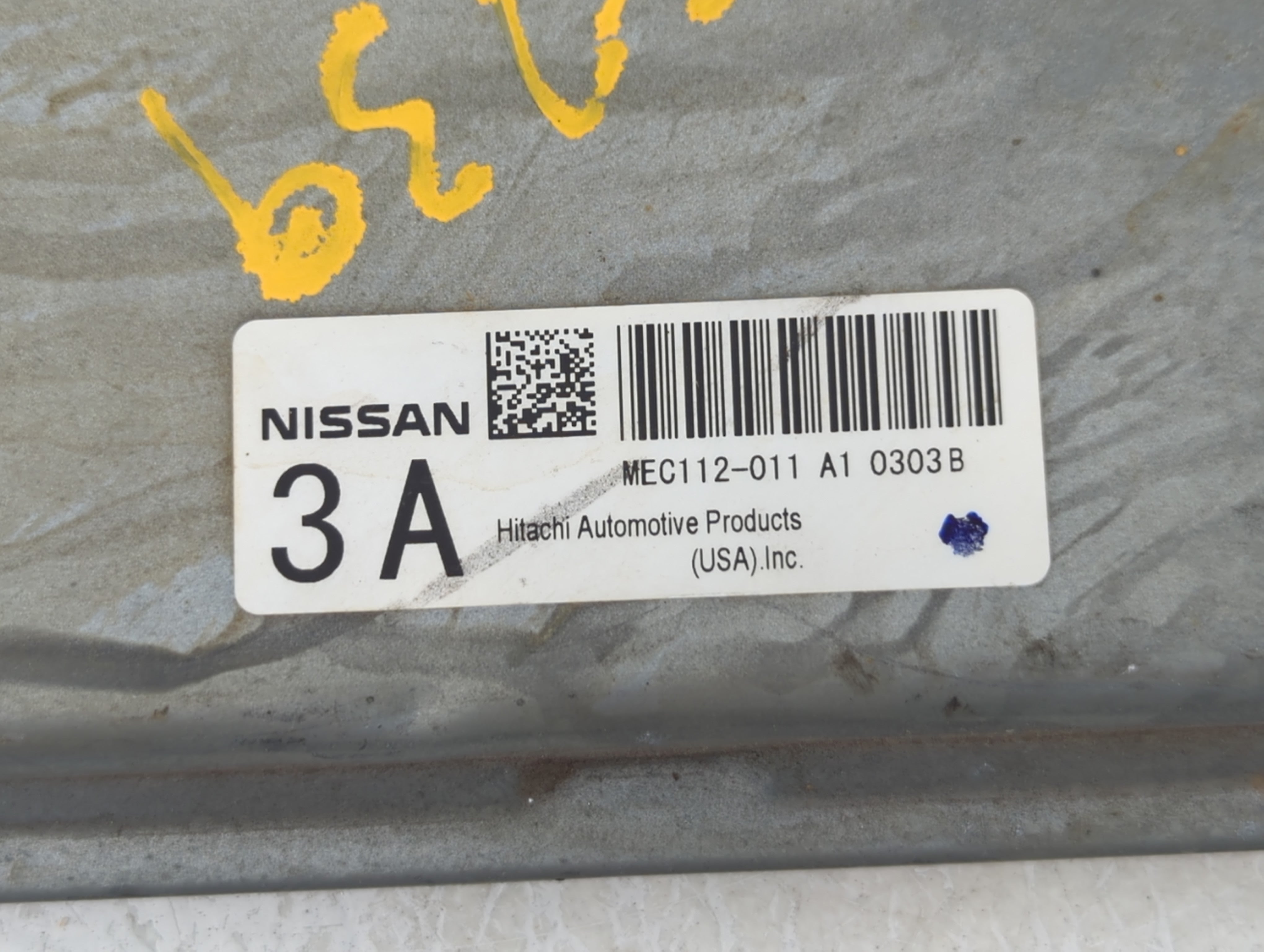 2010 Nissan Altima PCM Engine Control Computer ECU ECM PCU OEM P/N:MEC112-011 A1 0303B Fits OEM Used Auto Parts - Oemusedautoparts1.com