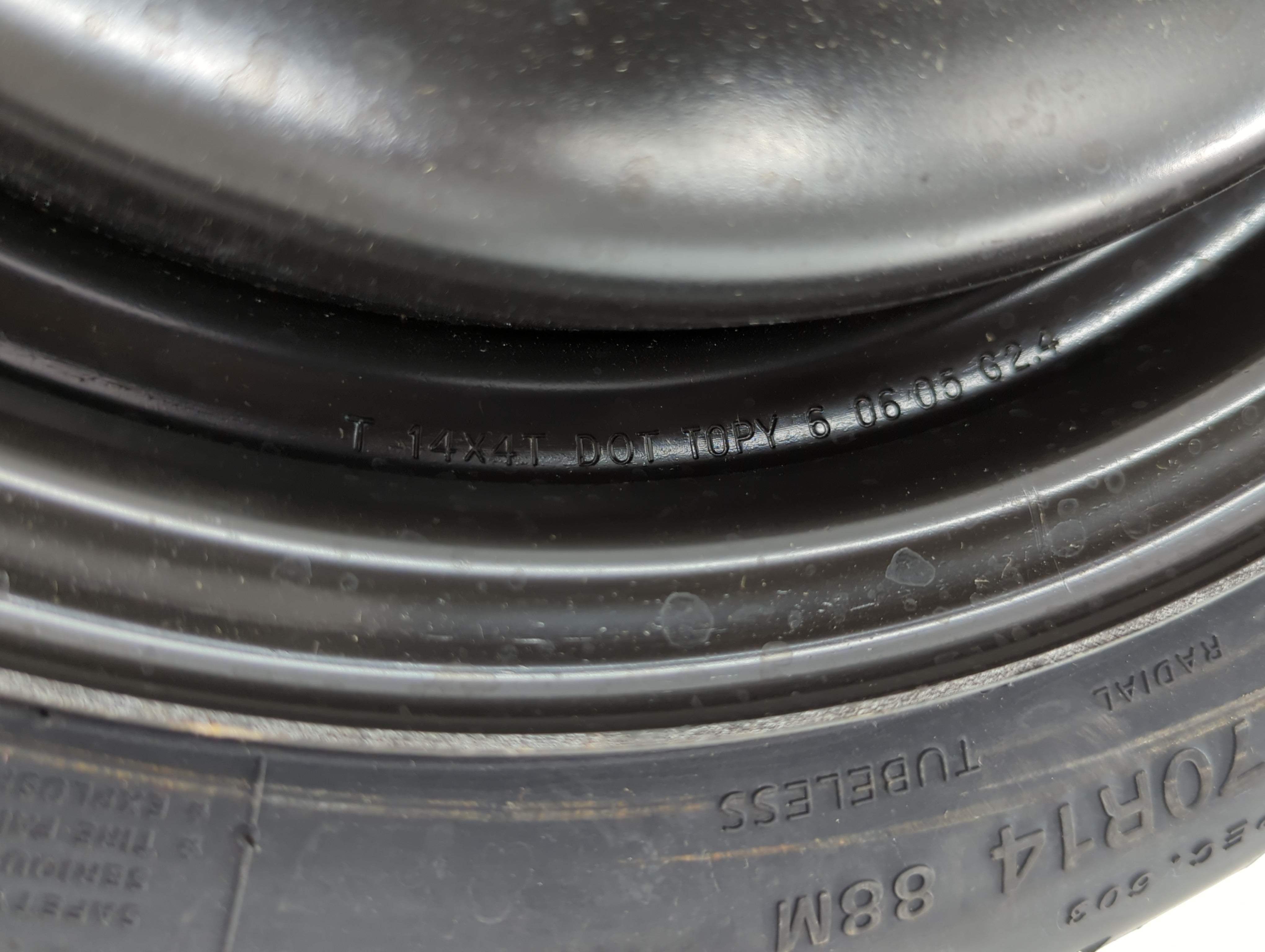 2005 Honda Accord Spare Donut Tire Wheel Rim Oem - Oemusedautoparts1.com