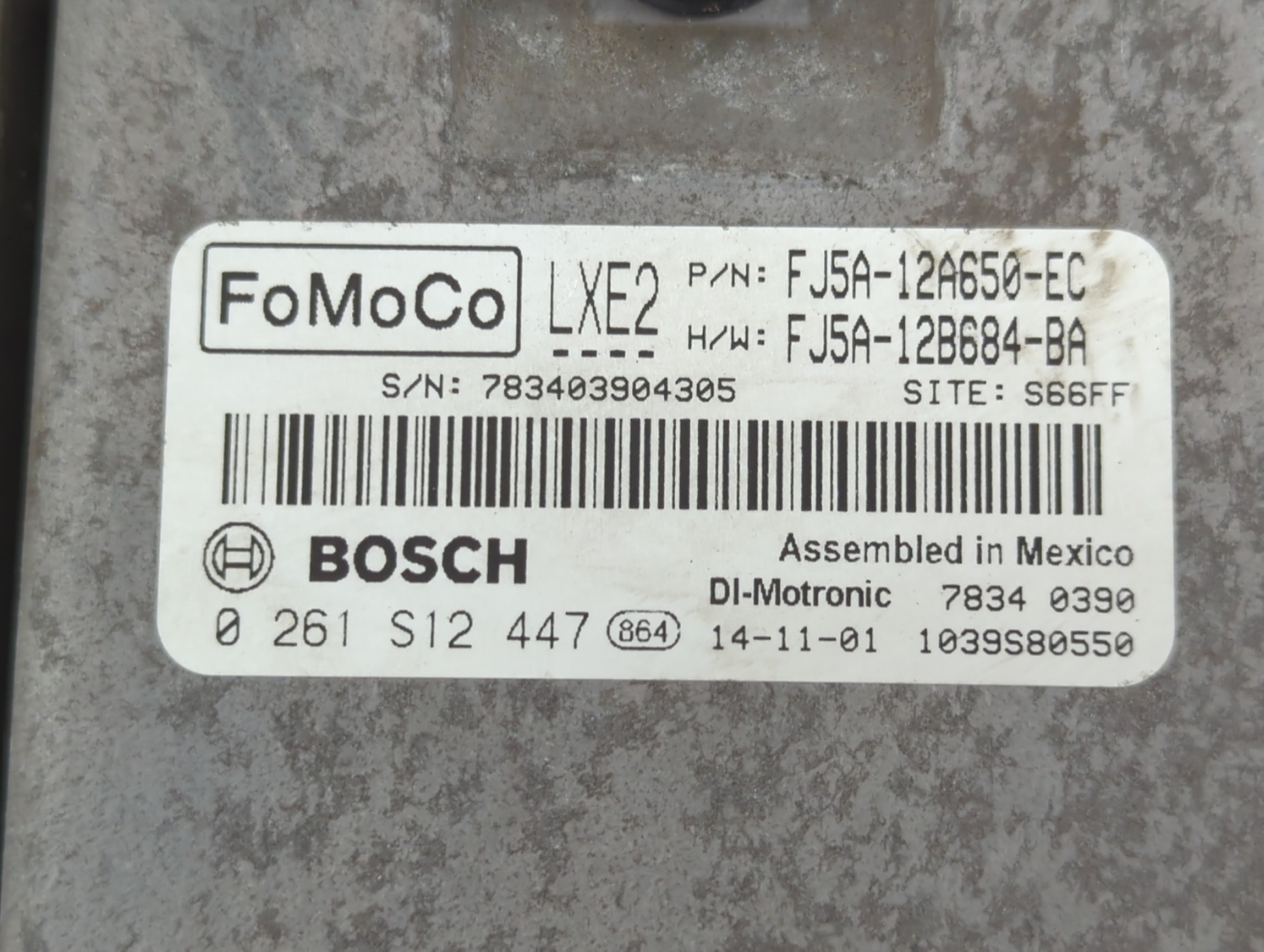 2015-2016 Ford Escape PCM Engine Control Computer ECU ECM PCU OEM P/N:FJ5A-12B684-BA FJ5A-12A650-EC Fits Fits 2015 2016 OEM Used Auto Parts - Oemusedautoparts1.com