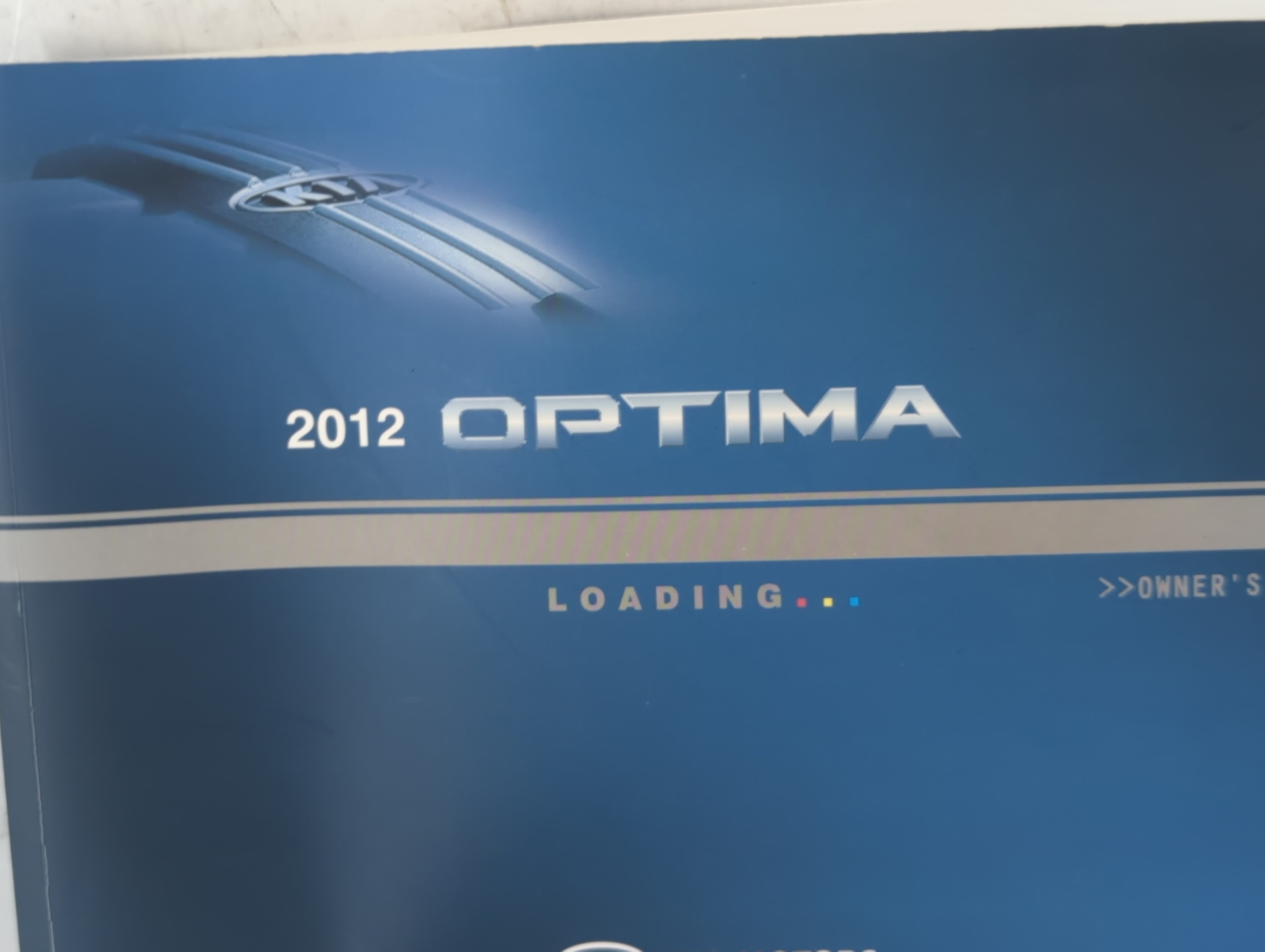 2012 Kia Optima Owners Manual Book Guide OEM Used Auto Parts - Oemusedautoparts1.com