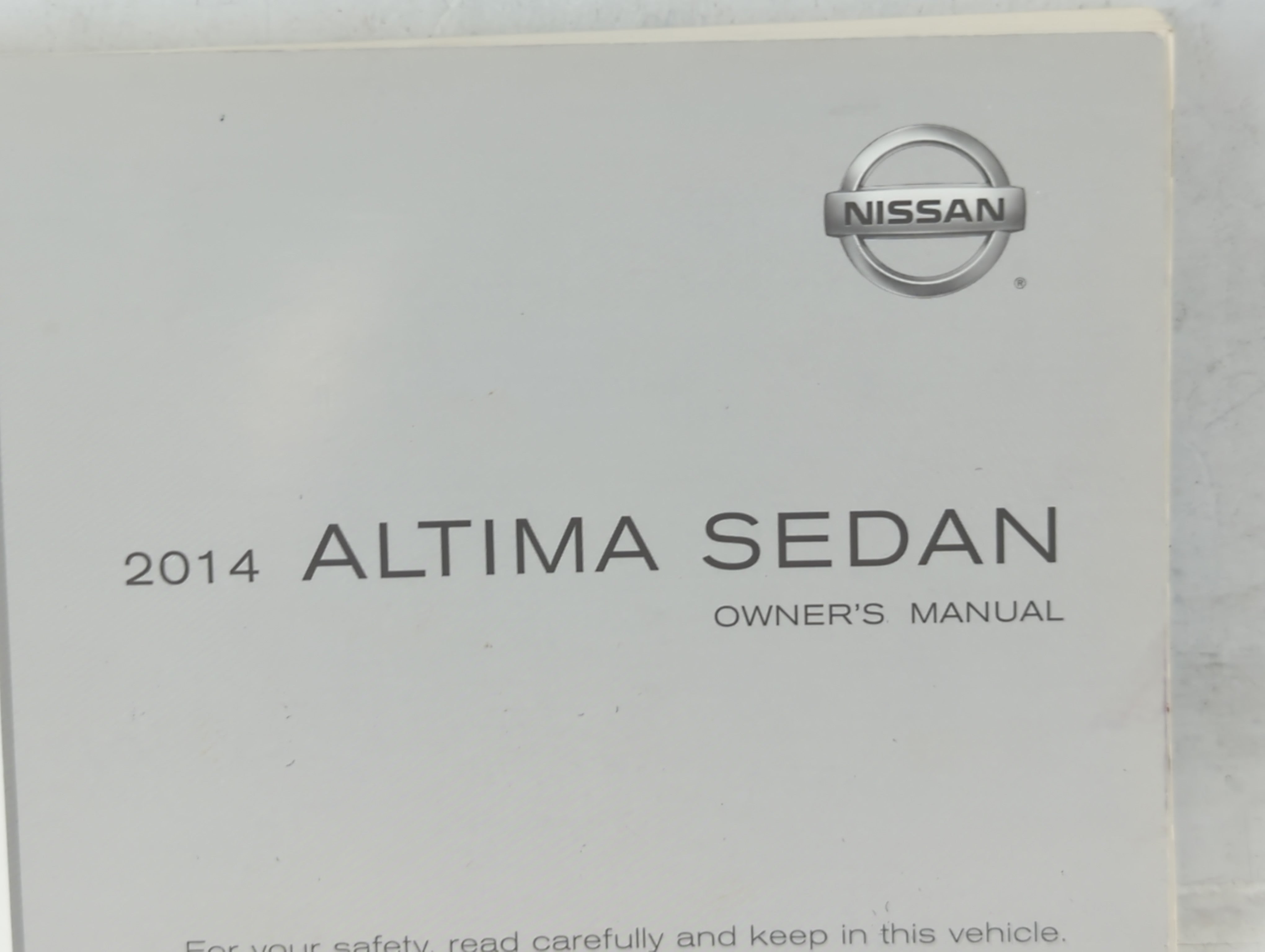 2014 Nissan Altima Owners Manual Book Guide P/N:OM14E OL33U0 OEM Used Auto Parts - Oemusedautoparts1.com