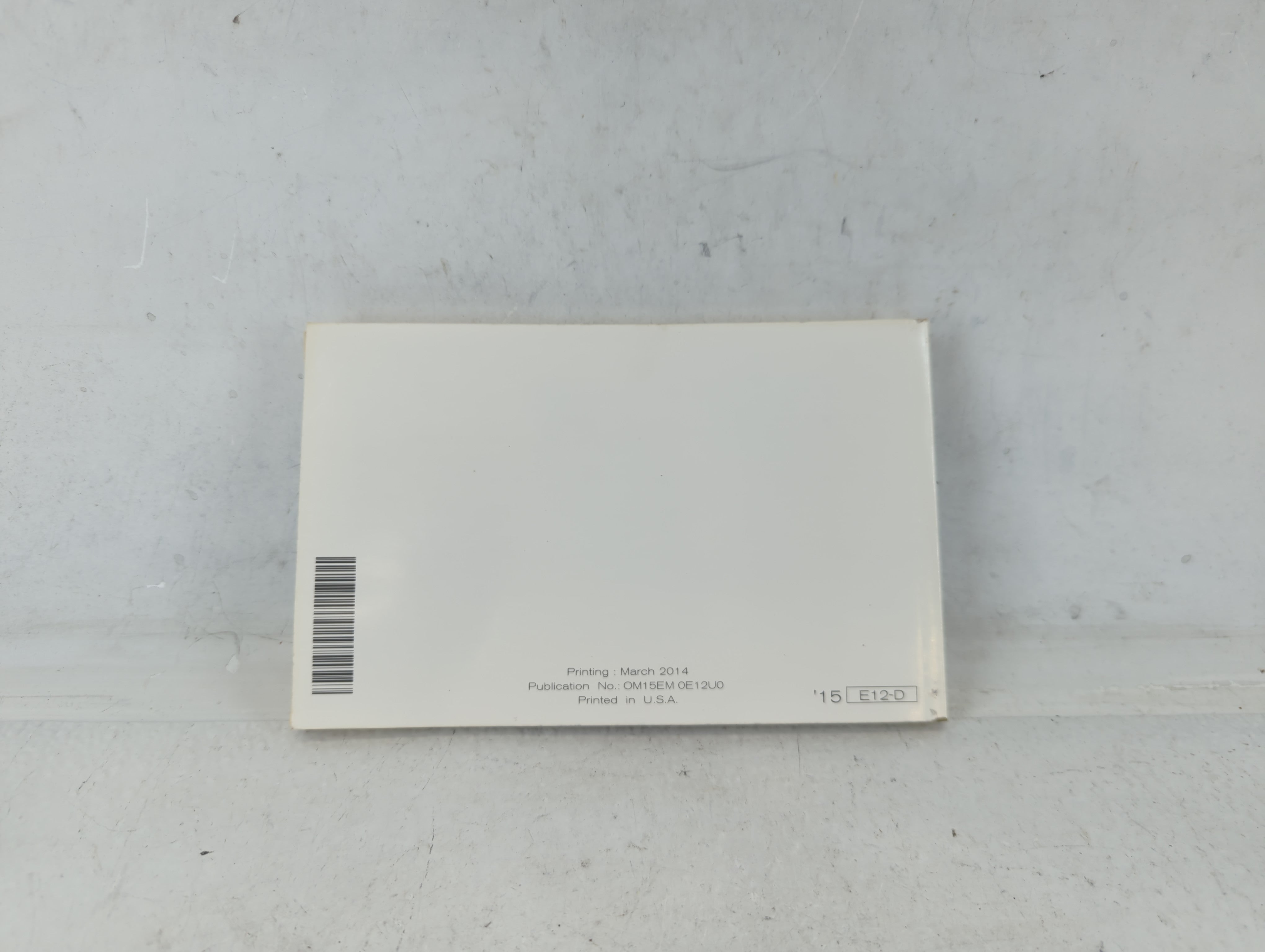 2015 Nissan Versa Note Owners Manual Book Guide P/N:OM15EM 0E12UO OEM Used Auto Parts - Oemusedautoparts1.com